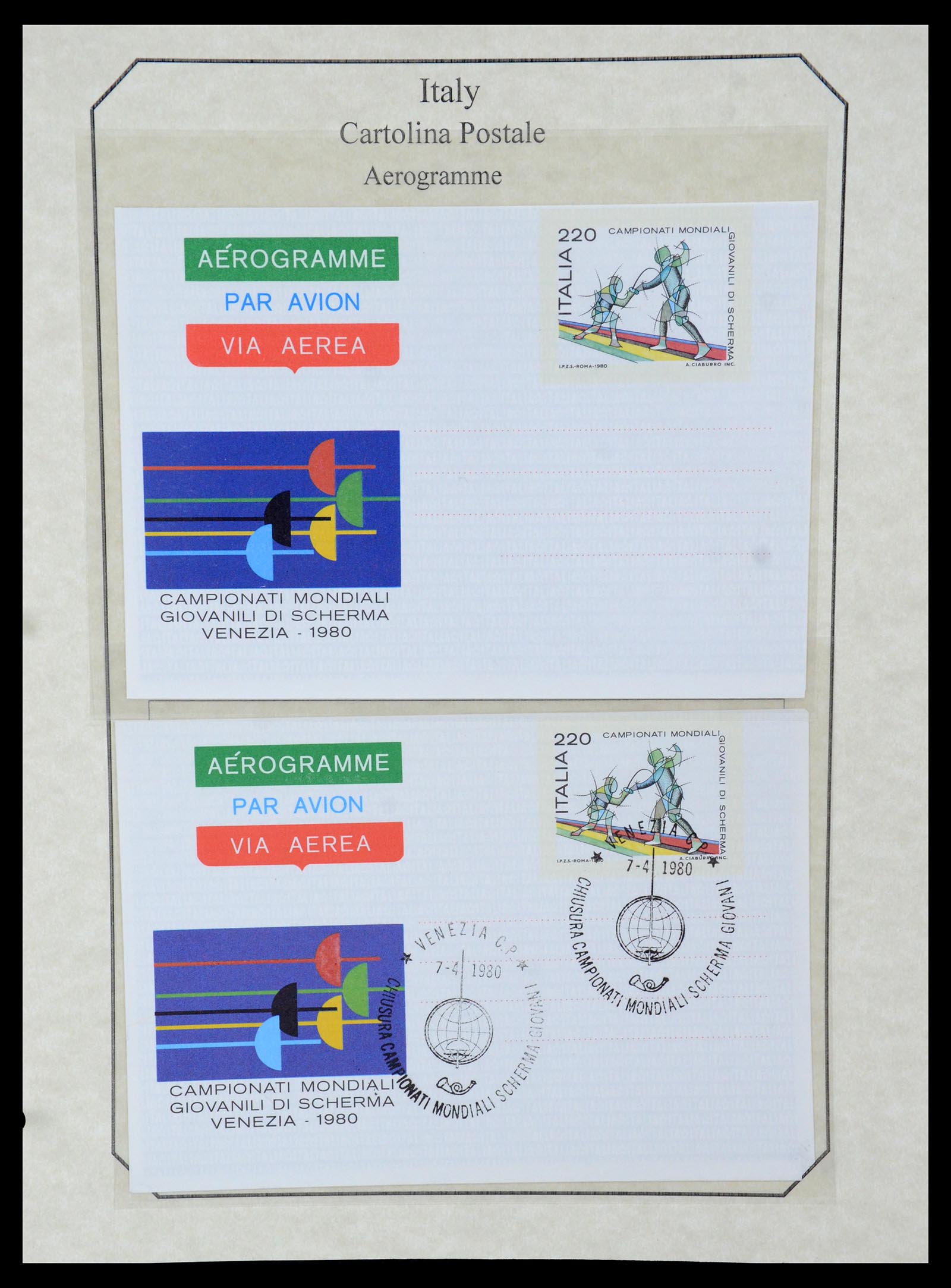 36166 051 - Stamp collection 36166 Italy and territories covers 1800-1980.