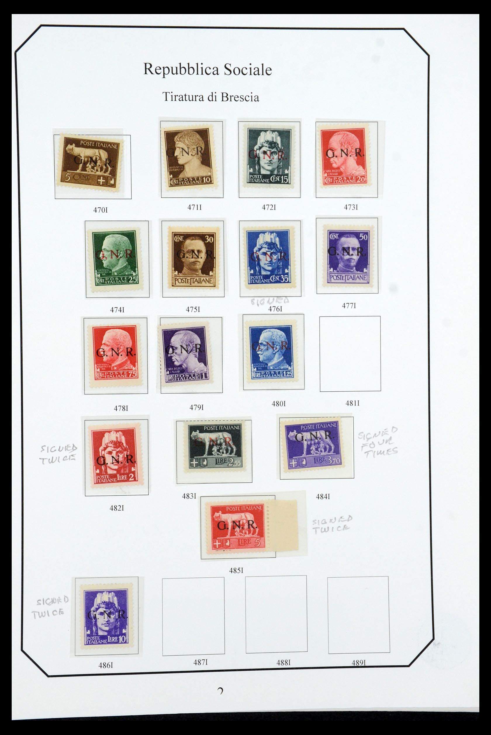36167 005 - Postzegelverzameling 36167 Italië superverzameling 1943-1945.