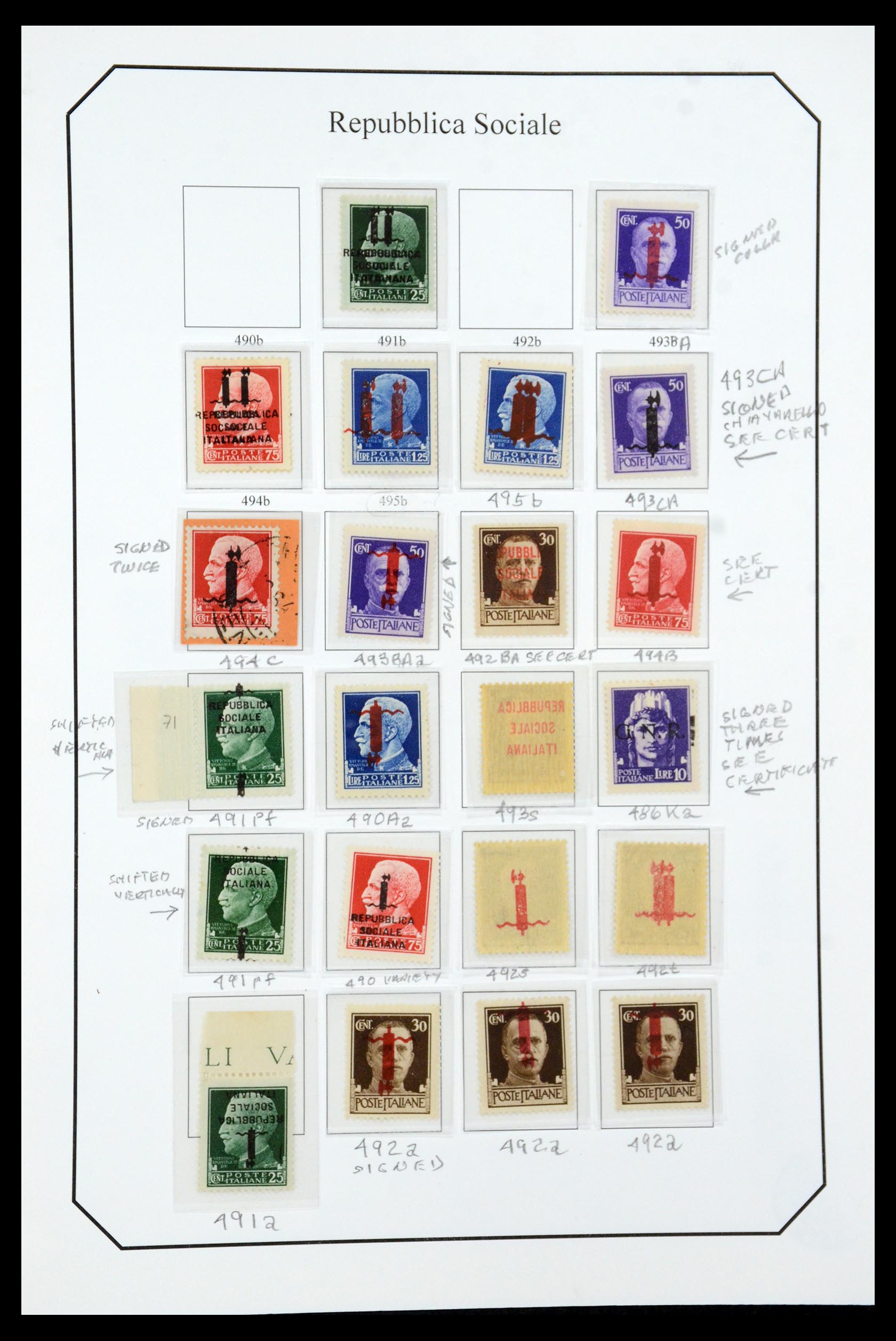 36167 009 - Stamp collection 36167 Italy supercollection 1943-1945.
