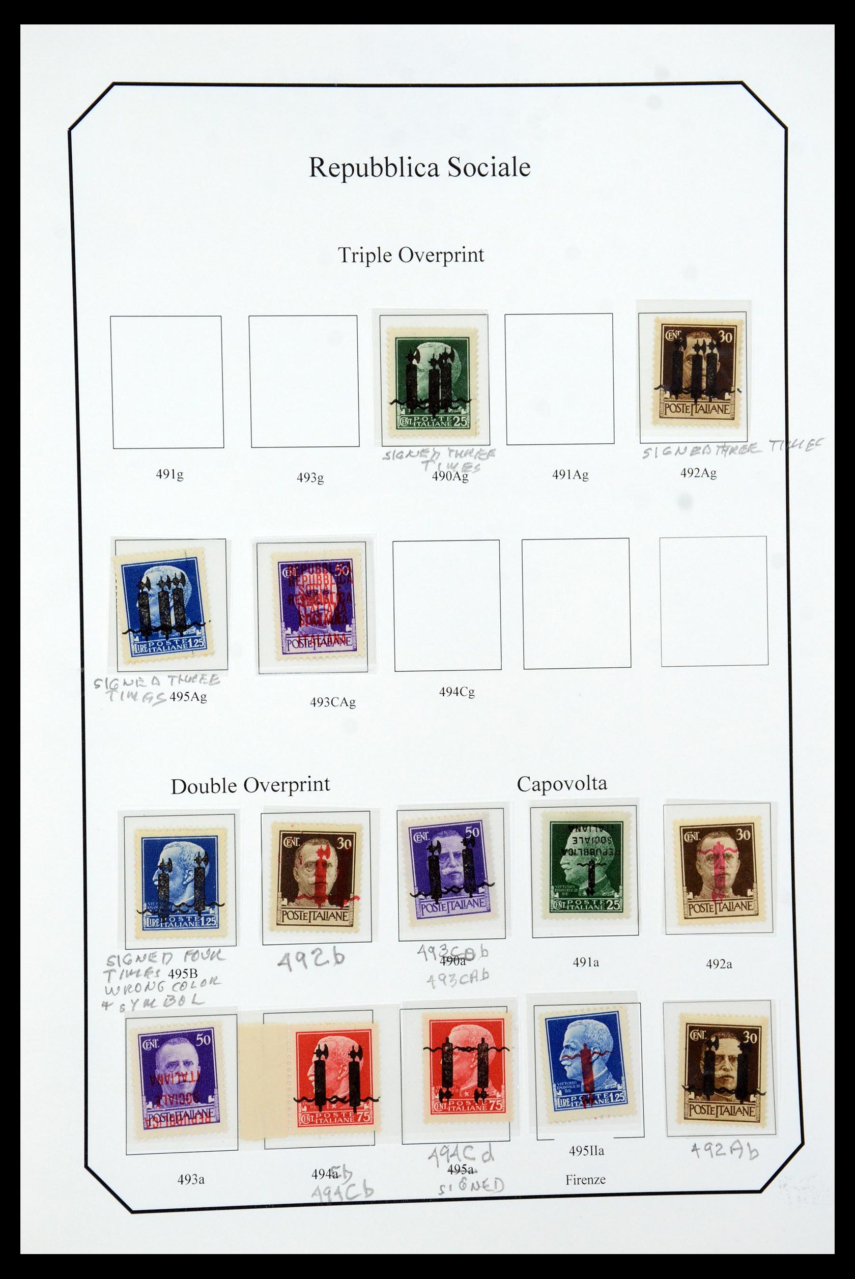 36167 011 - Postzegelverzameling 36167 Italië superverzameling 1943-1945.