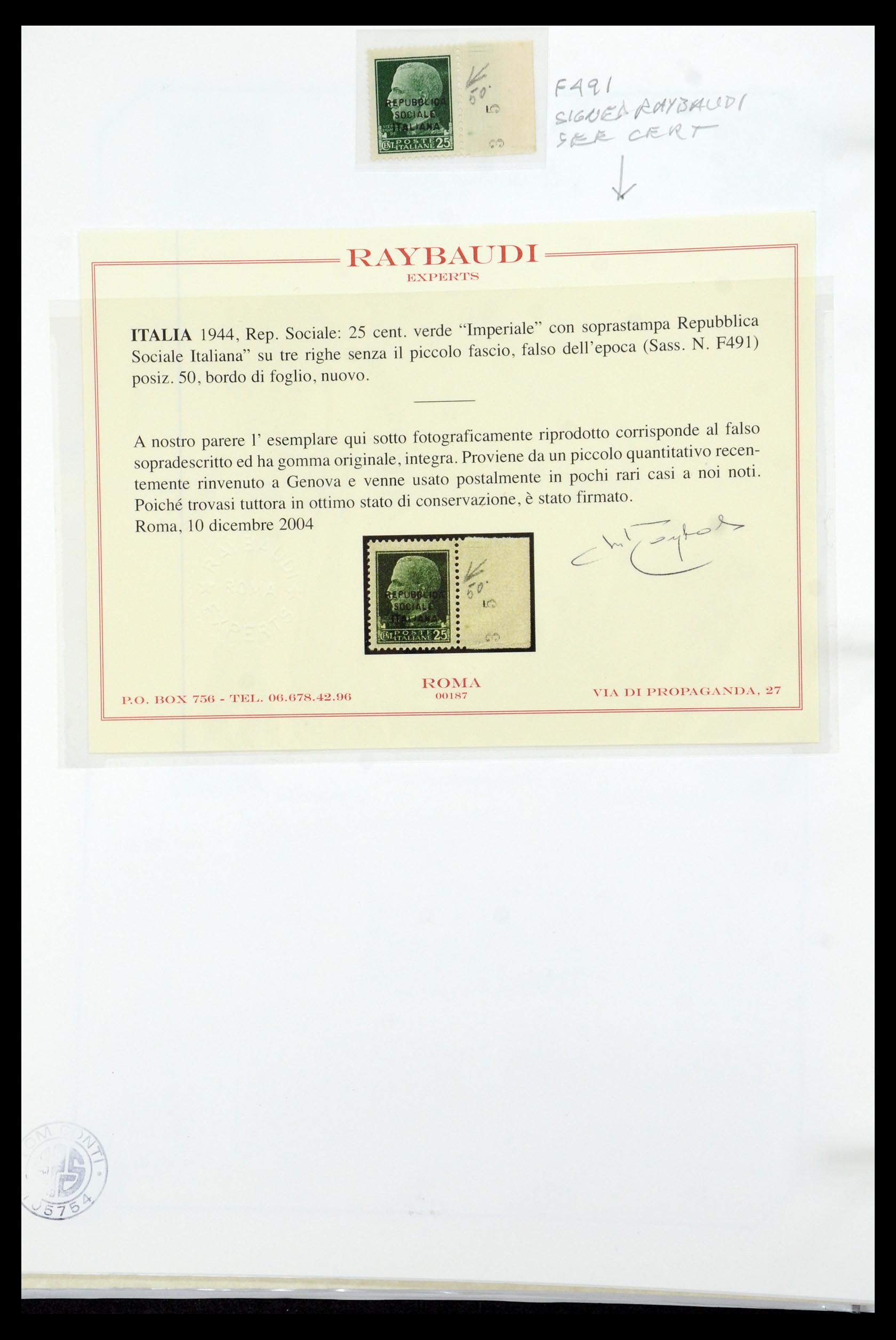 36167 012 - Postzegelverzameling 36167 Italië superverzameling 1943-1945.