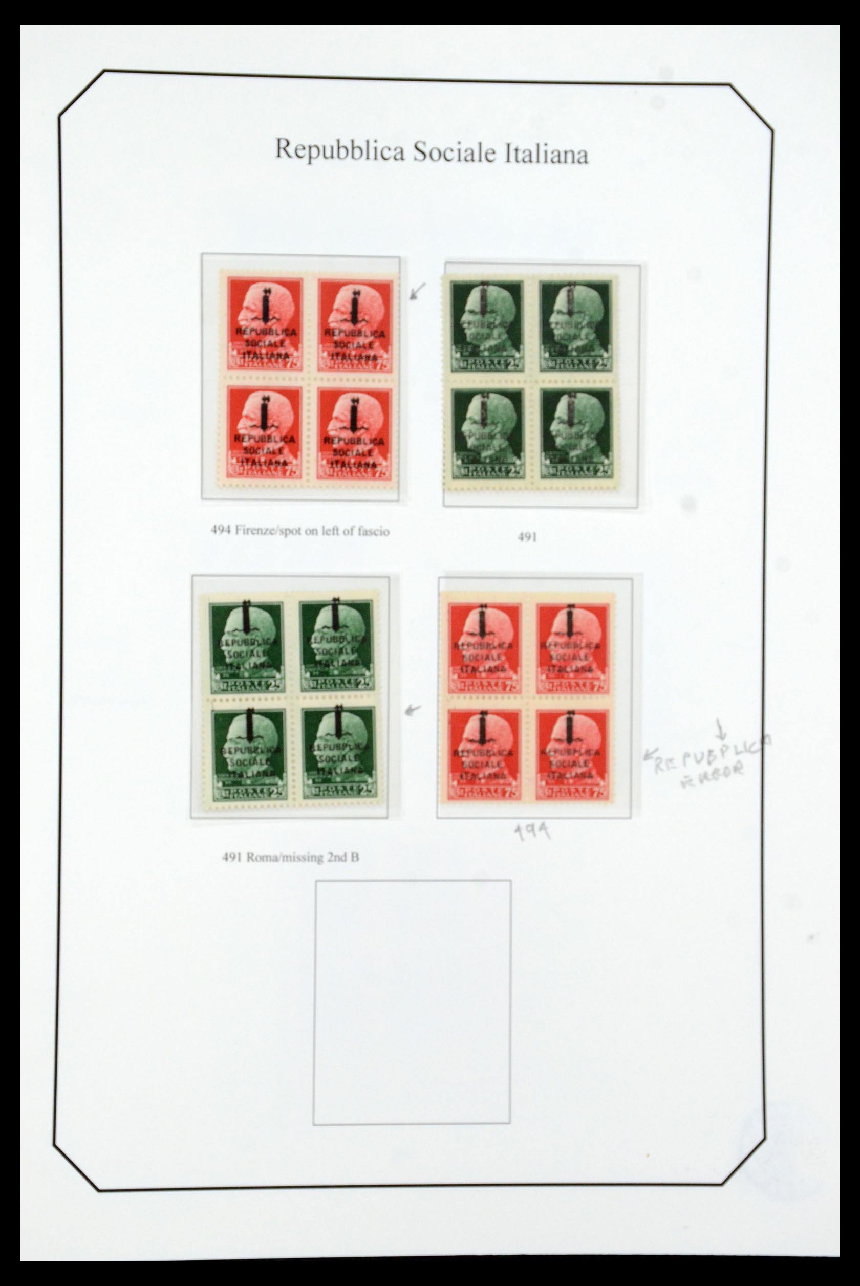 36167 018 - Stamp collection 36167 Italy supercollection 1943-1945.