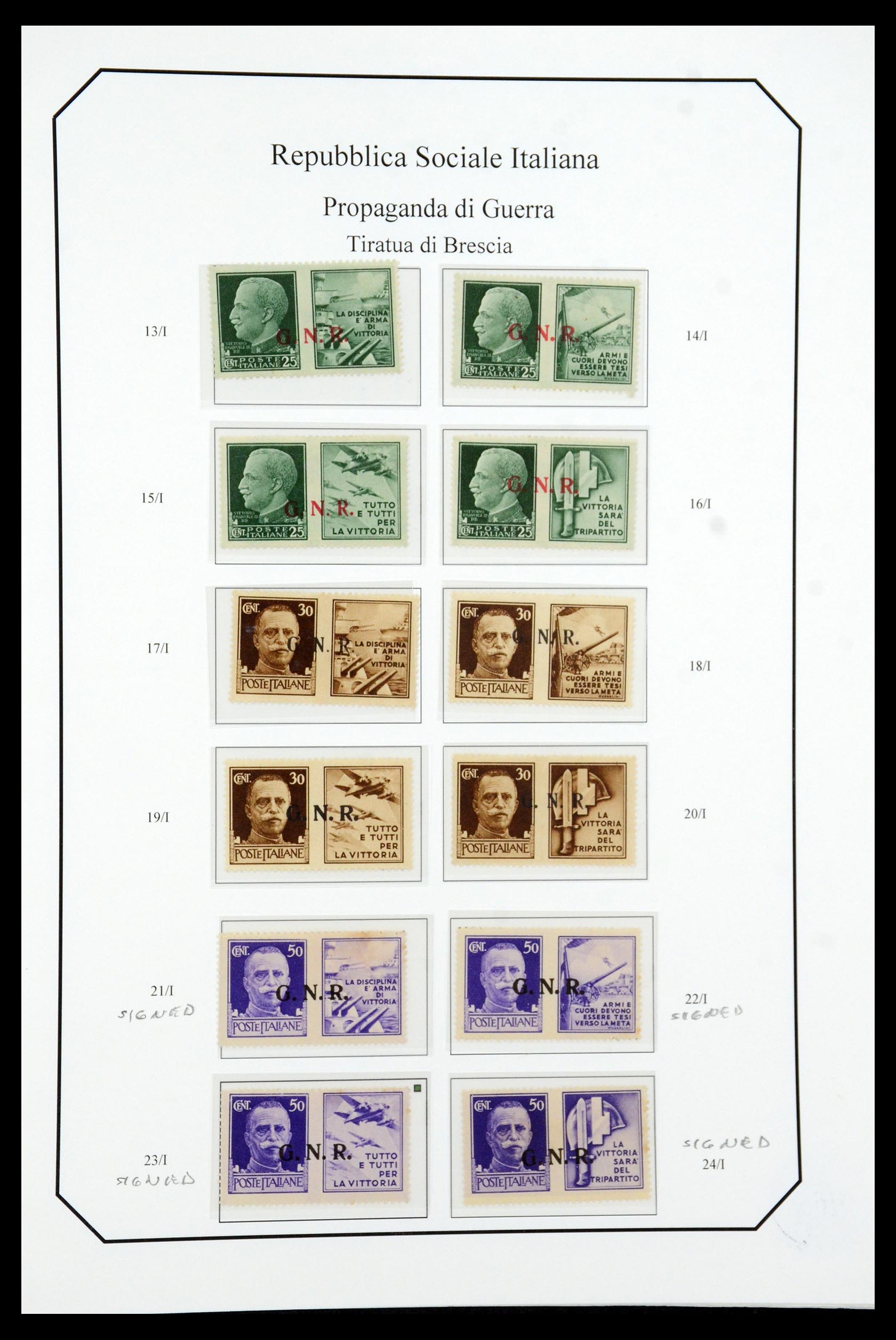 36167 021 - Stamp collection 36167 Italy supercollection 1943-1945.