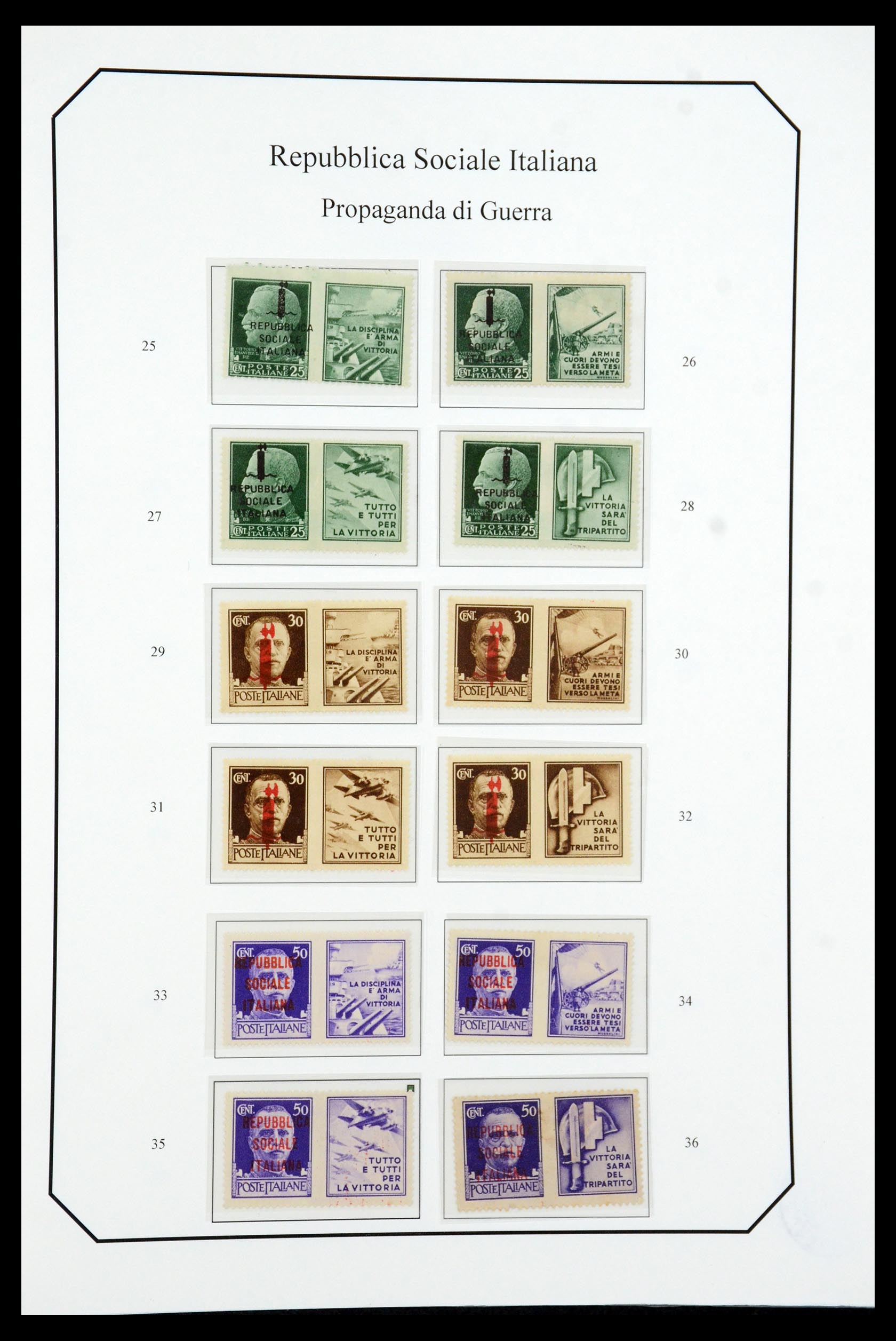 36167 023 - Stamp collection 36167 Italy supercollection 1943-1945.