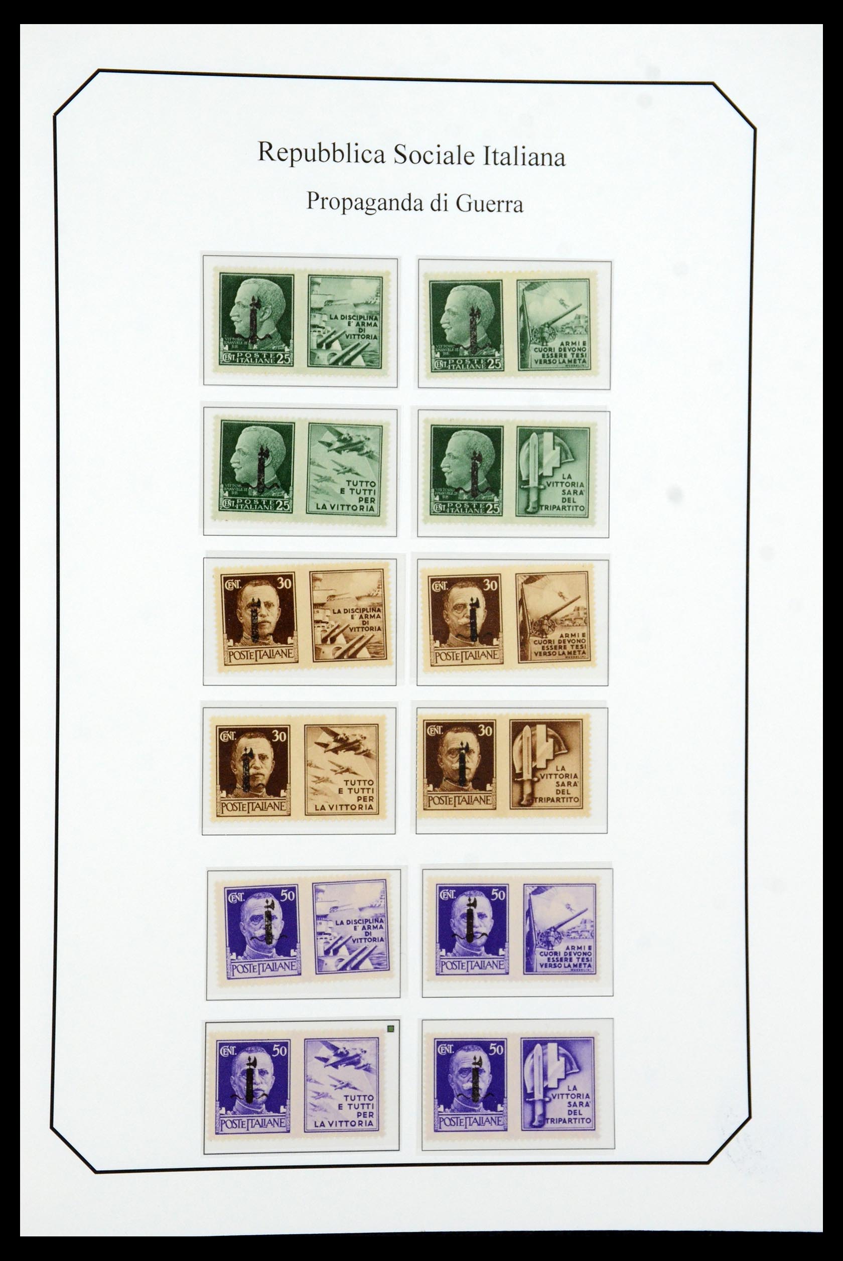 36167 024 - Stamp collection 36167 Italy supercollection 1943-1945.