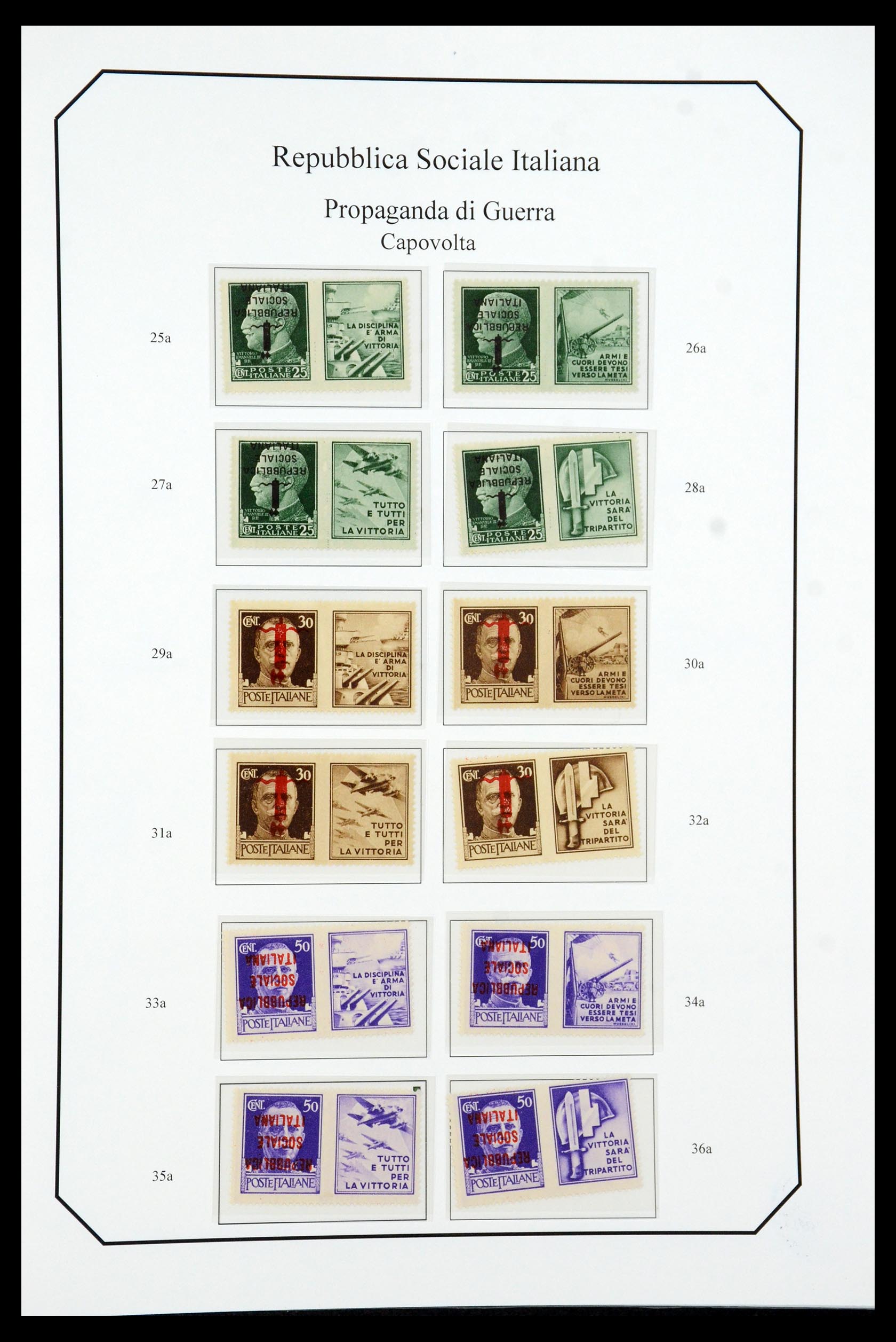 36167 025 - Stamp collection 36167 Italy supercollection 1943-1945.
