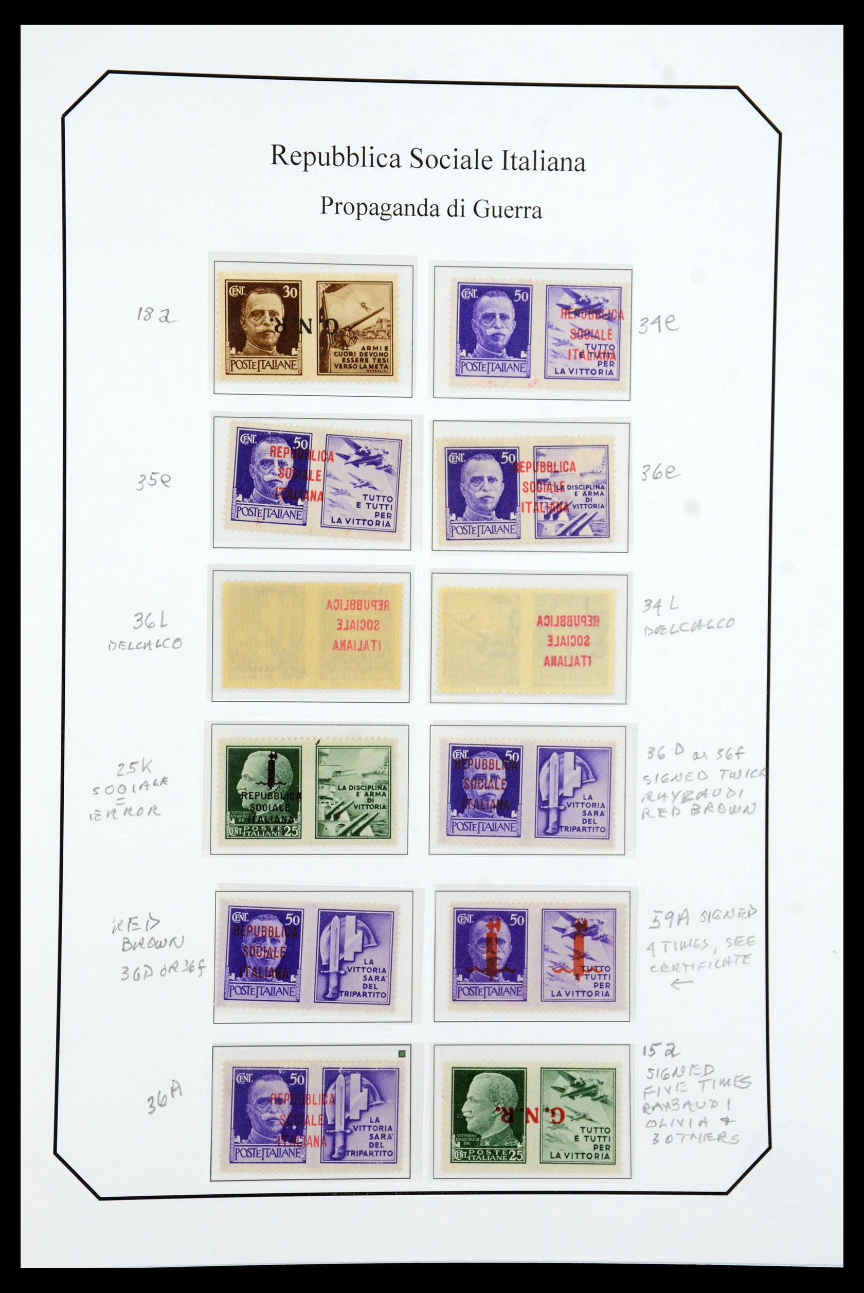 36167 026 - Stamp collection 36167 Italy supercollection 1943-1945.