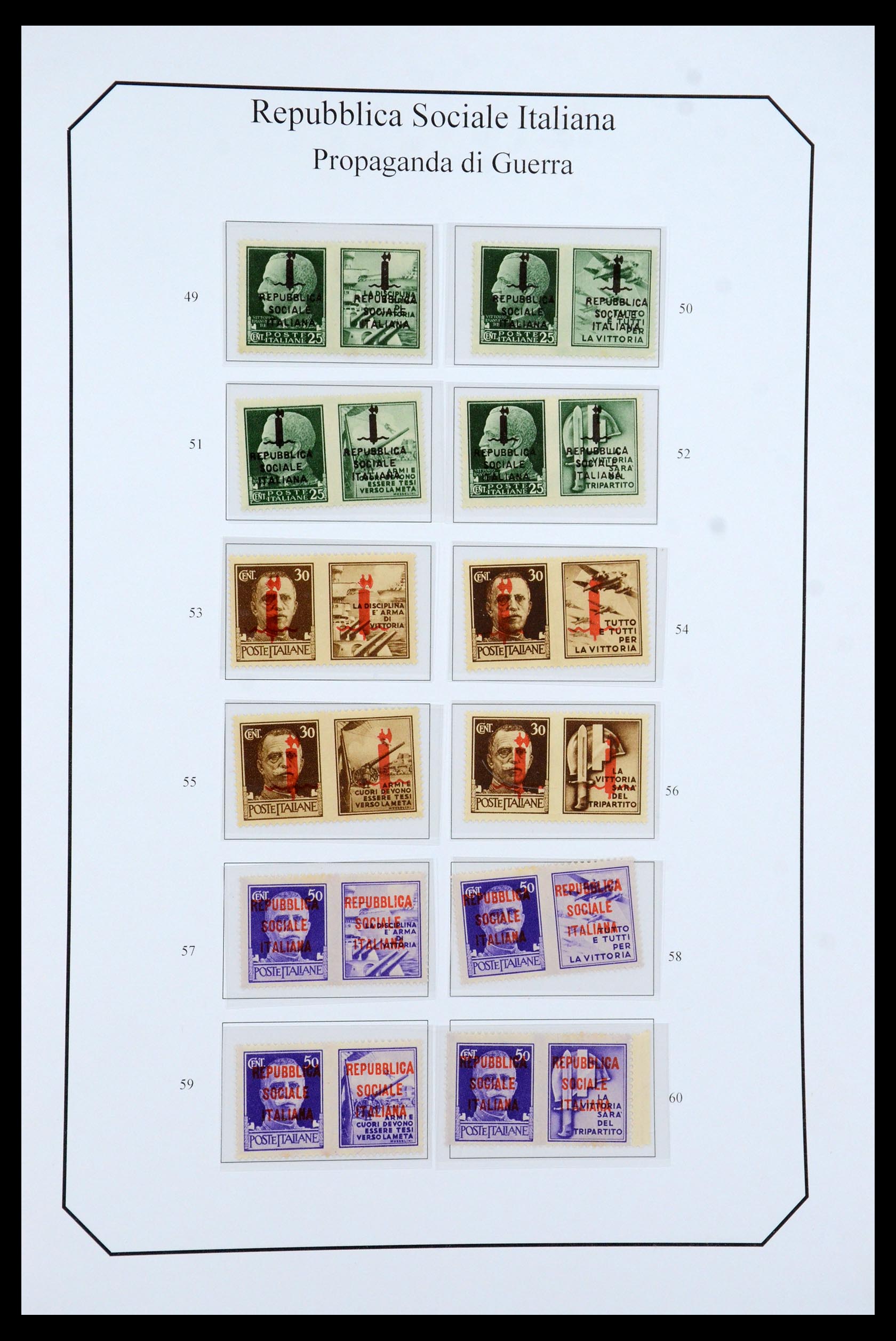 36167 028 - Stamp collection 36167 Italy supercollection 1943-1945.
