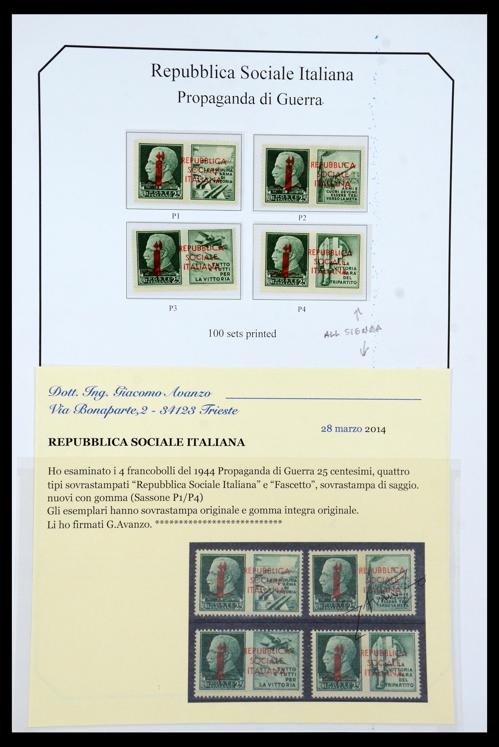 36167 030 - Stamp collection 36167 Italy supercollection 1943-1945.