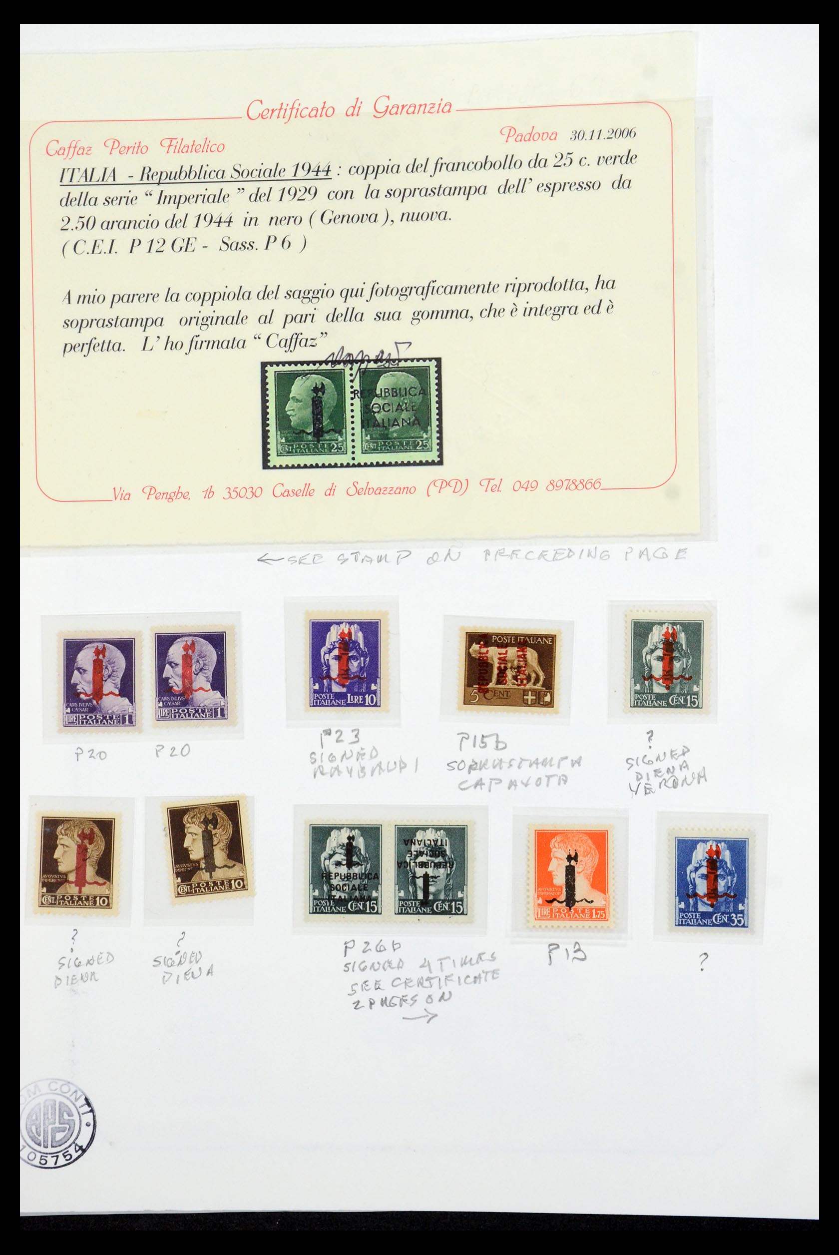 36167 037 - Stamp collection 36167 Italy supercollection 1943-1945.