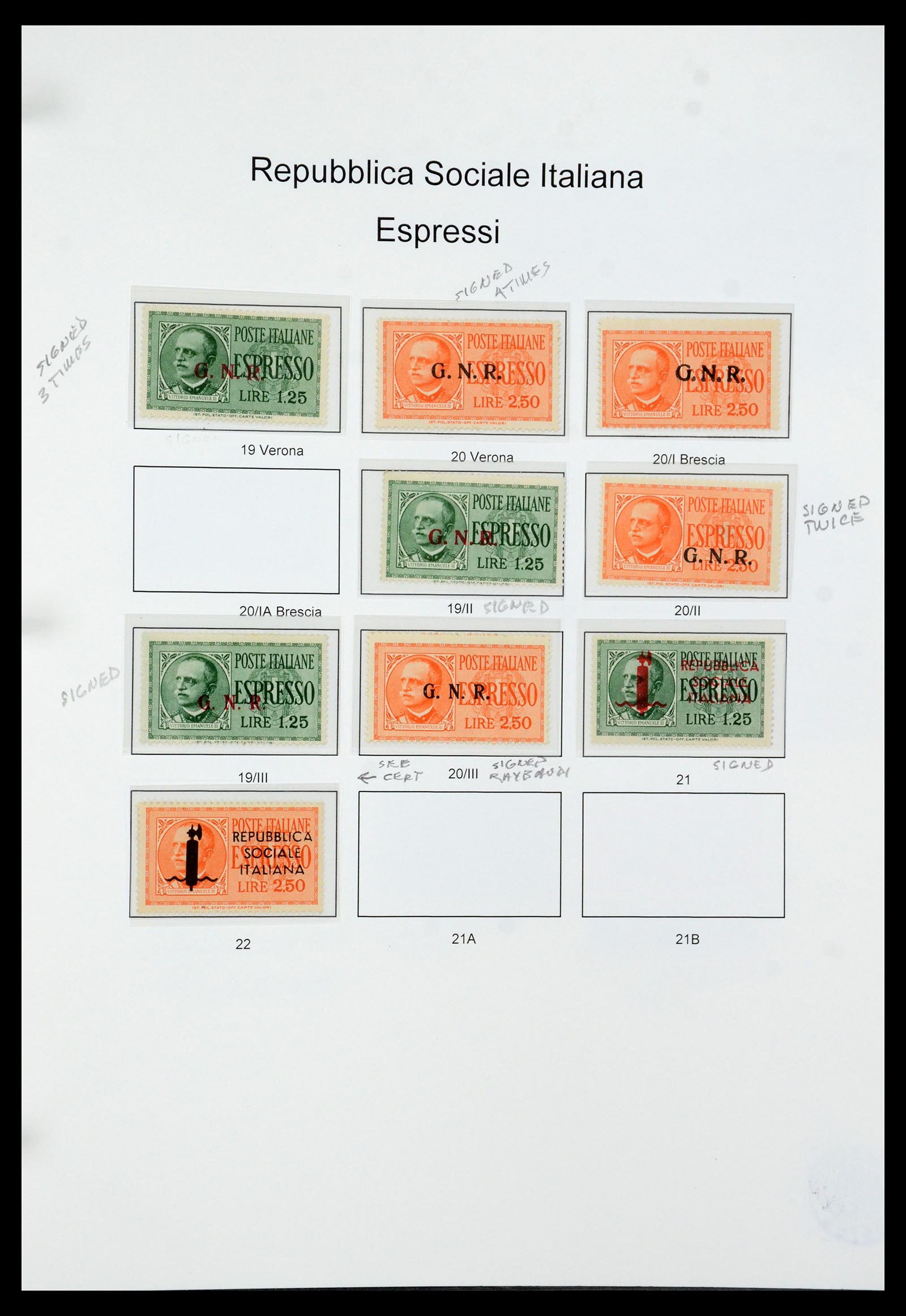 36167 046 - Stamp collection 36167 Italy supercollection 1943-1945.