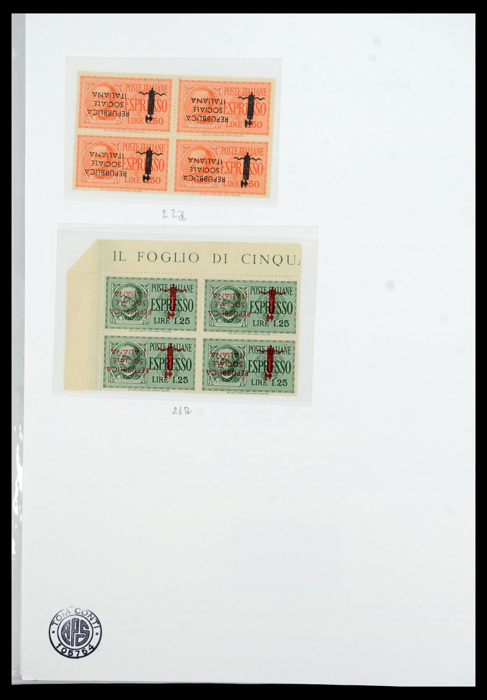 36167 047 - Stamp collection 36167 Italy supercollection 1943-1945.