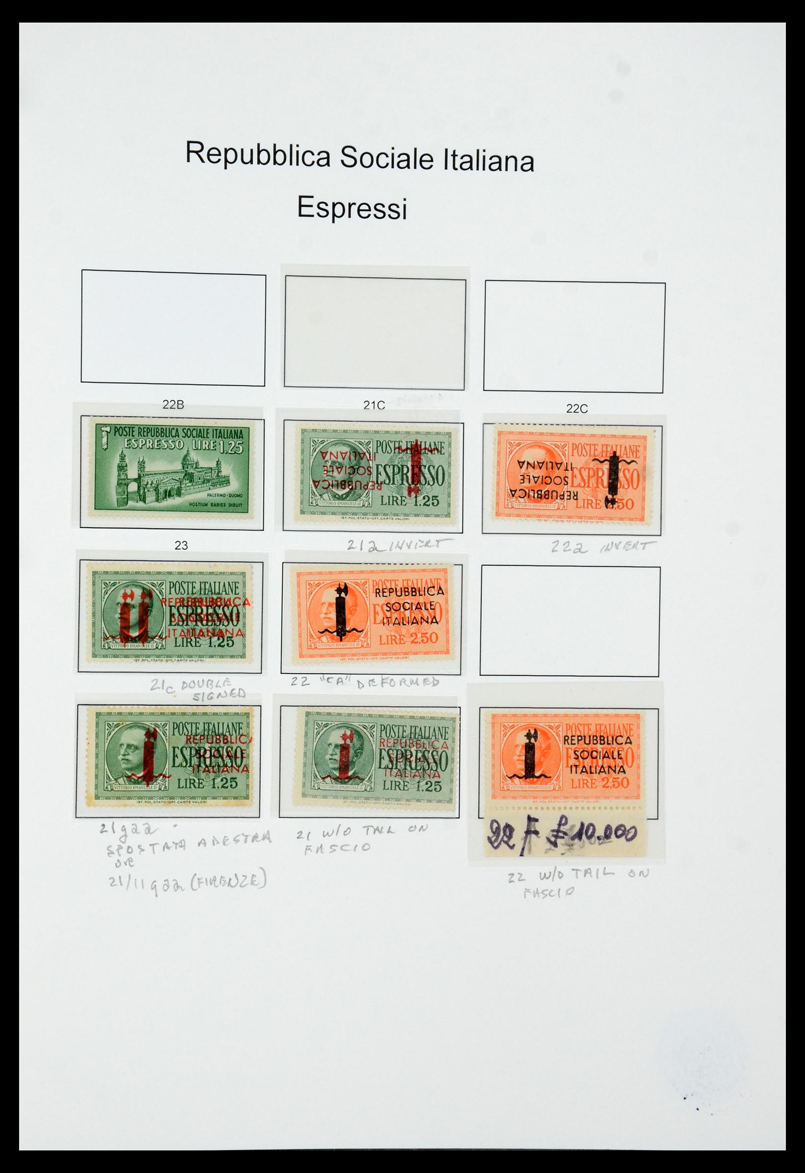 36167 048 - Stamp collection 36167 Italy supercollection 1943-1945.