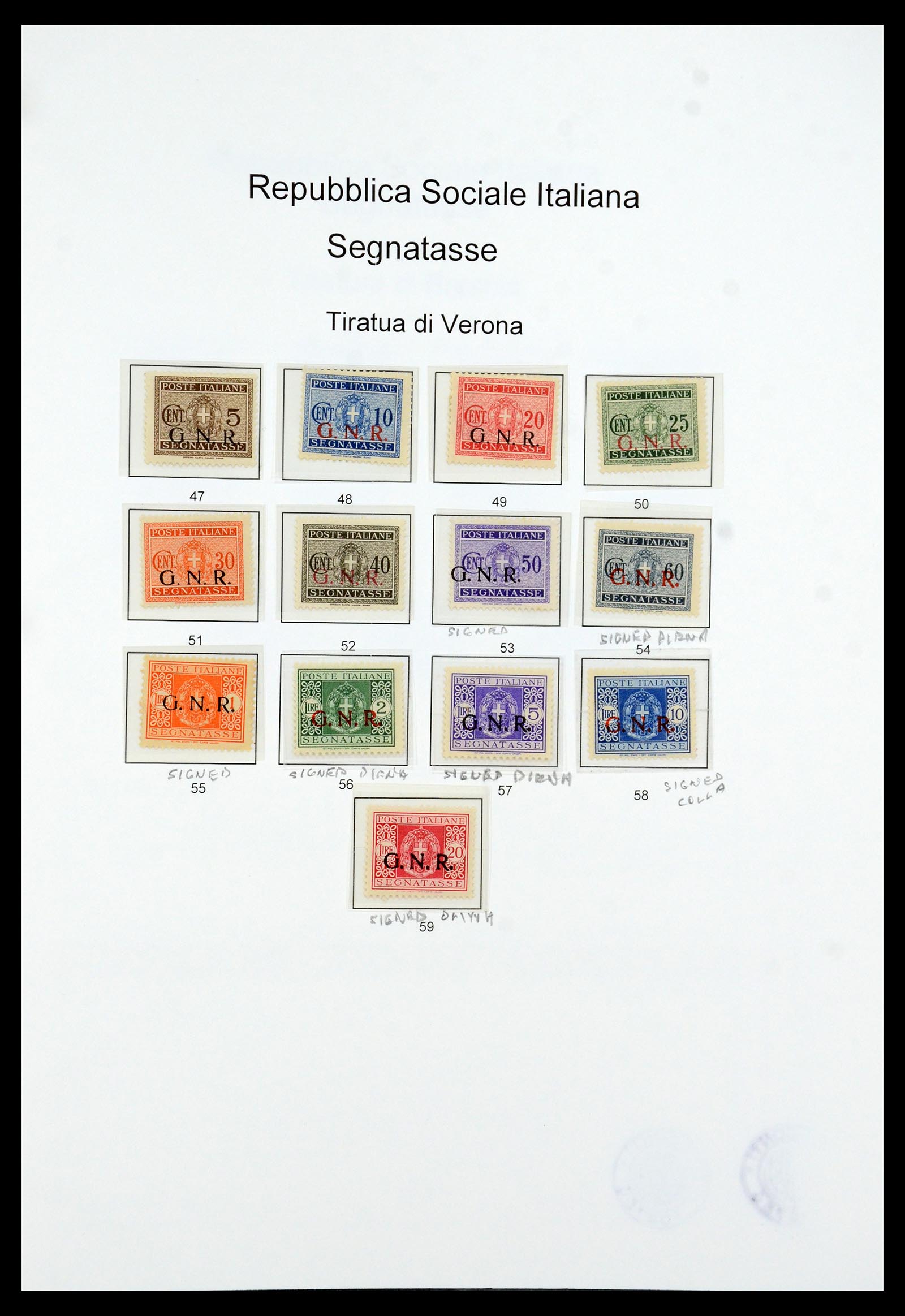 36167 050 - Stamp collection 36167 Italy supercollection 1943-1945.