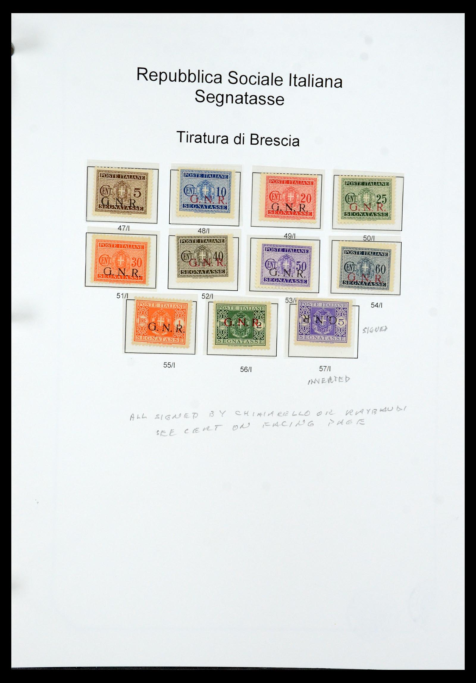 36167 052 - Stamp collection 36167 Italy supercollection 1943-1945.