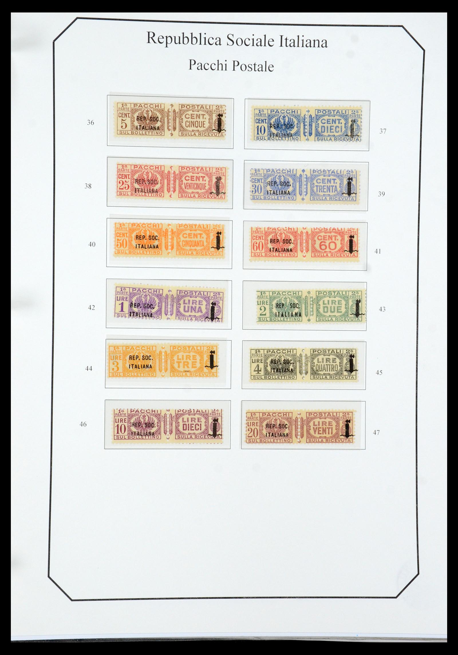 36167 056 - Stamp collection 36167 Italy supercollection 1943-1945.