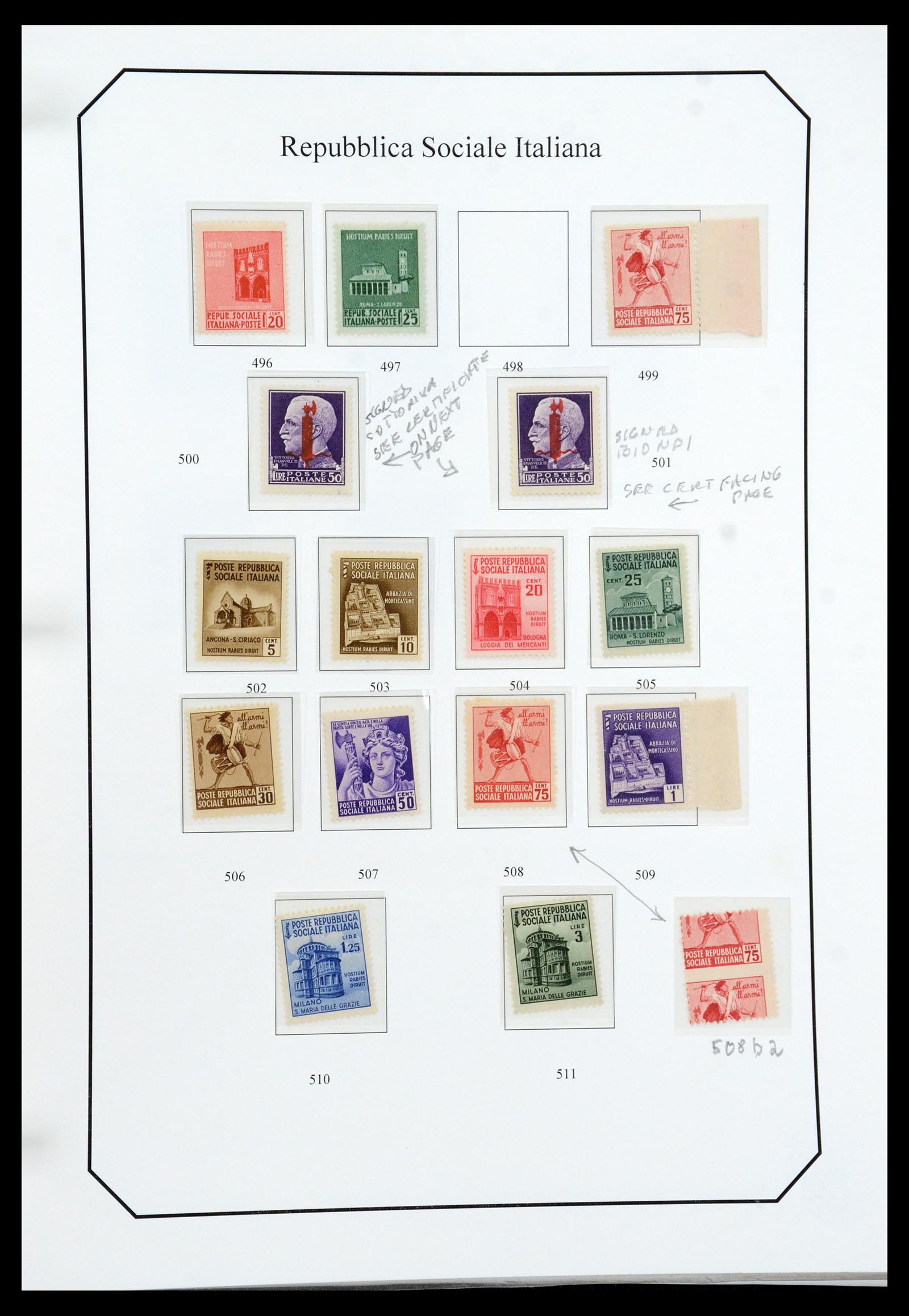 36167 063 - Stamp collection 36167 Italy supercollection 1943-1945.