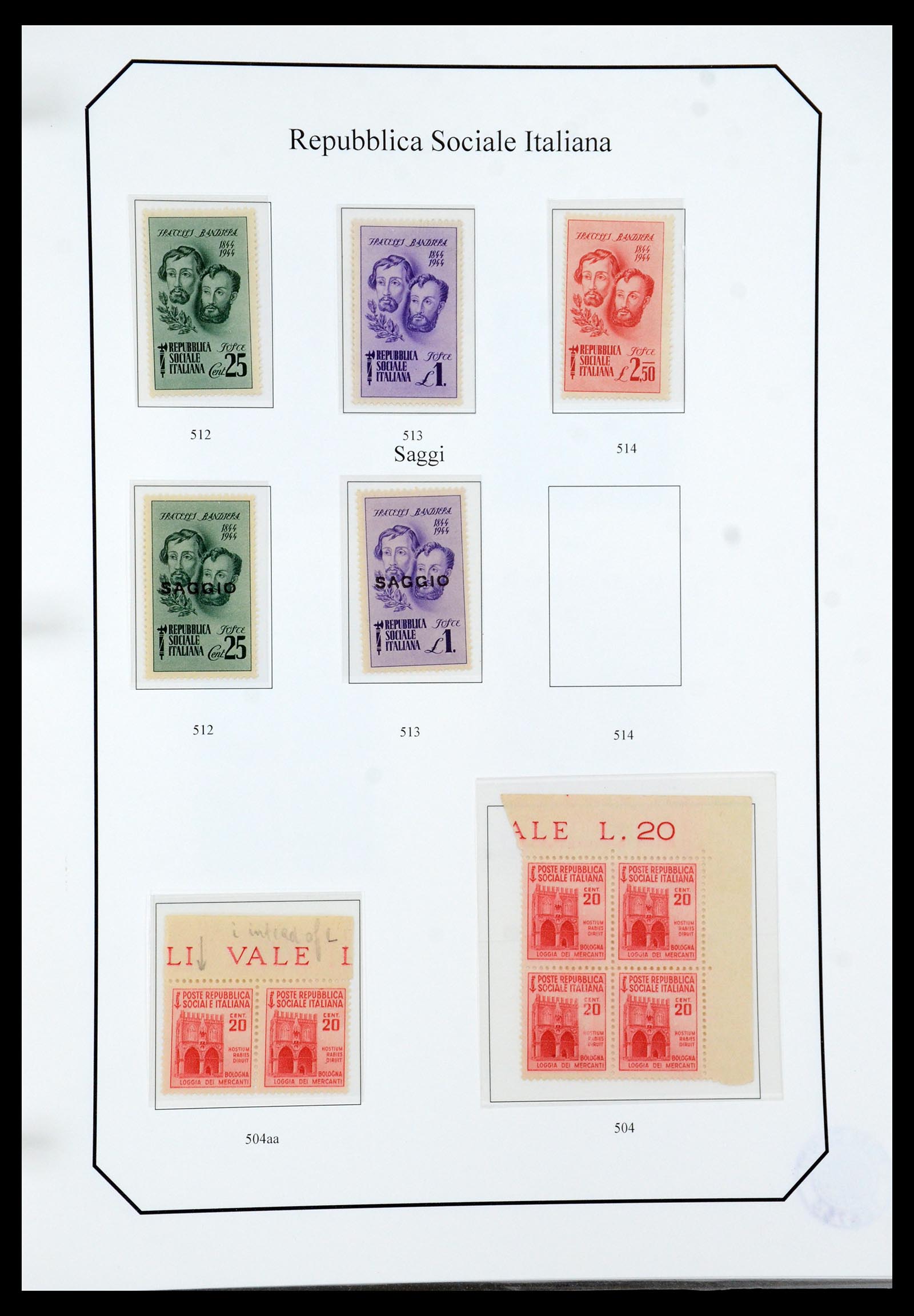 36167 066 - Stamp collection 36167 Italy supercollection 1943-1945.