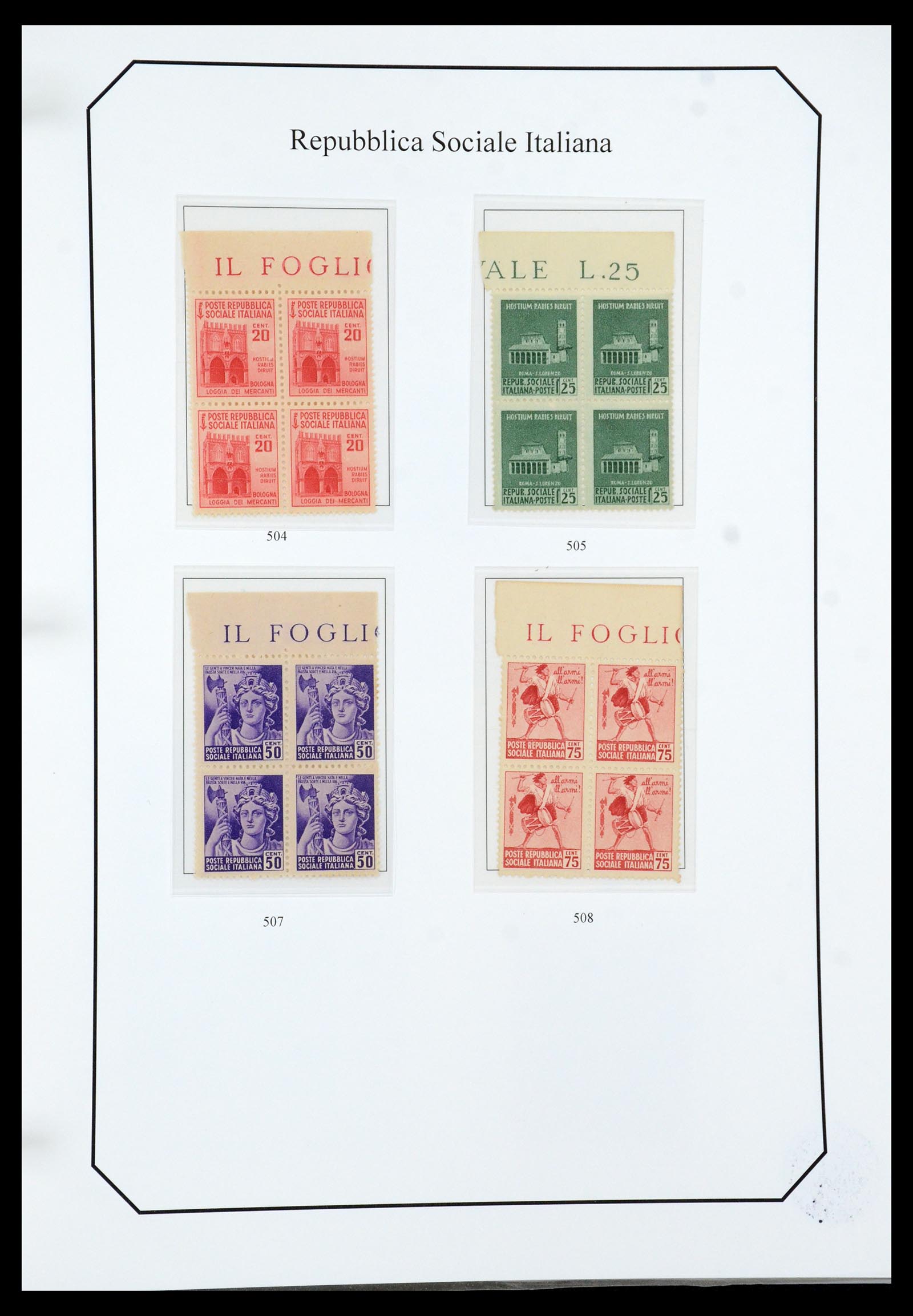 36167 067 - Stamp collection 36167 Italy supercollection 1943-1945.