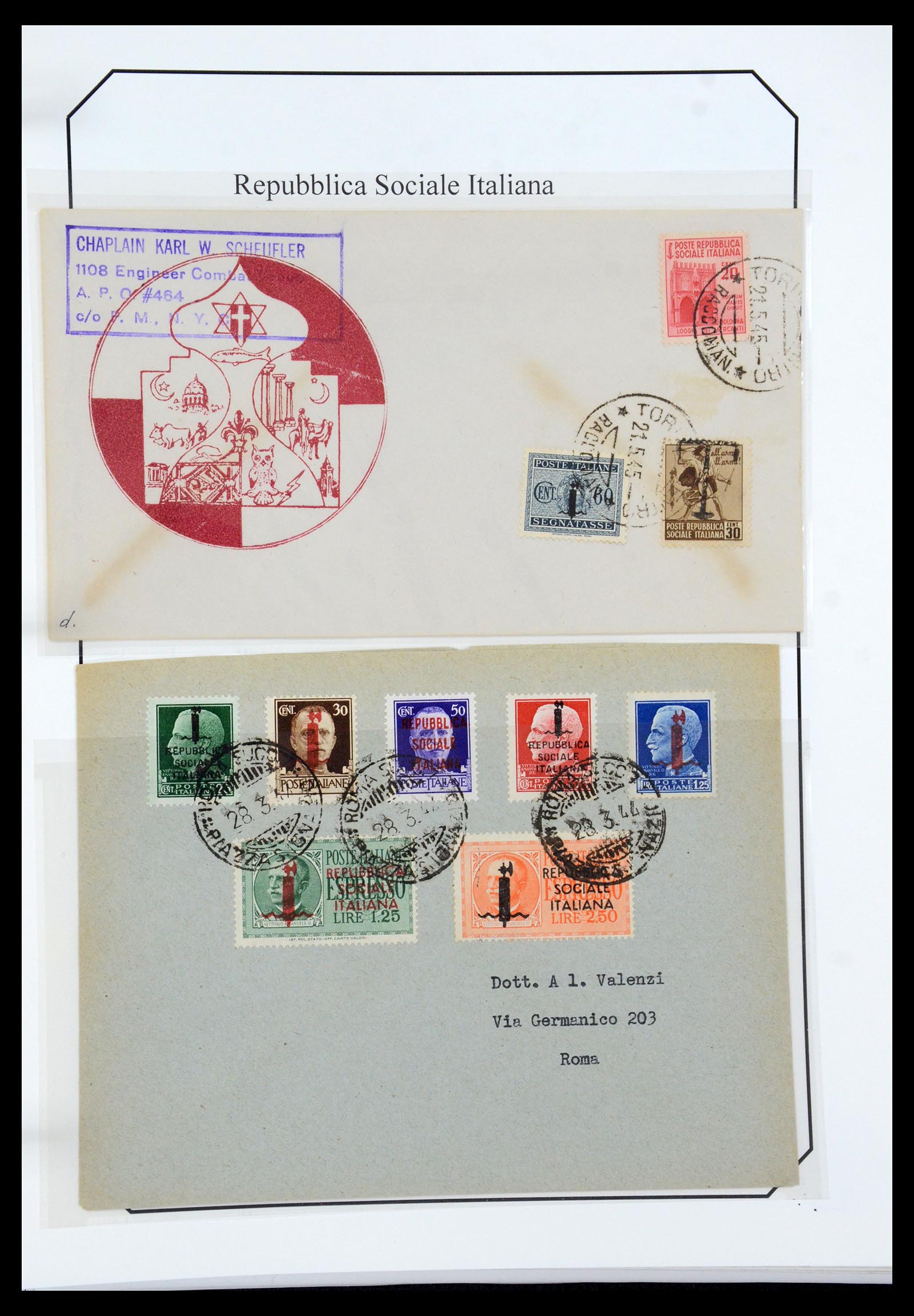 36167 073 - Stamp collection 36167 Italy supercollection 1943-1945.