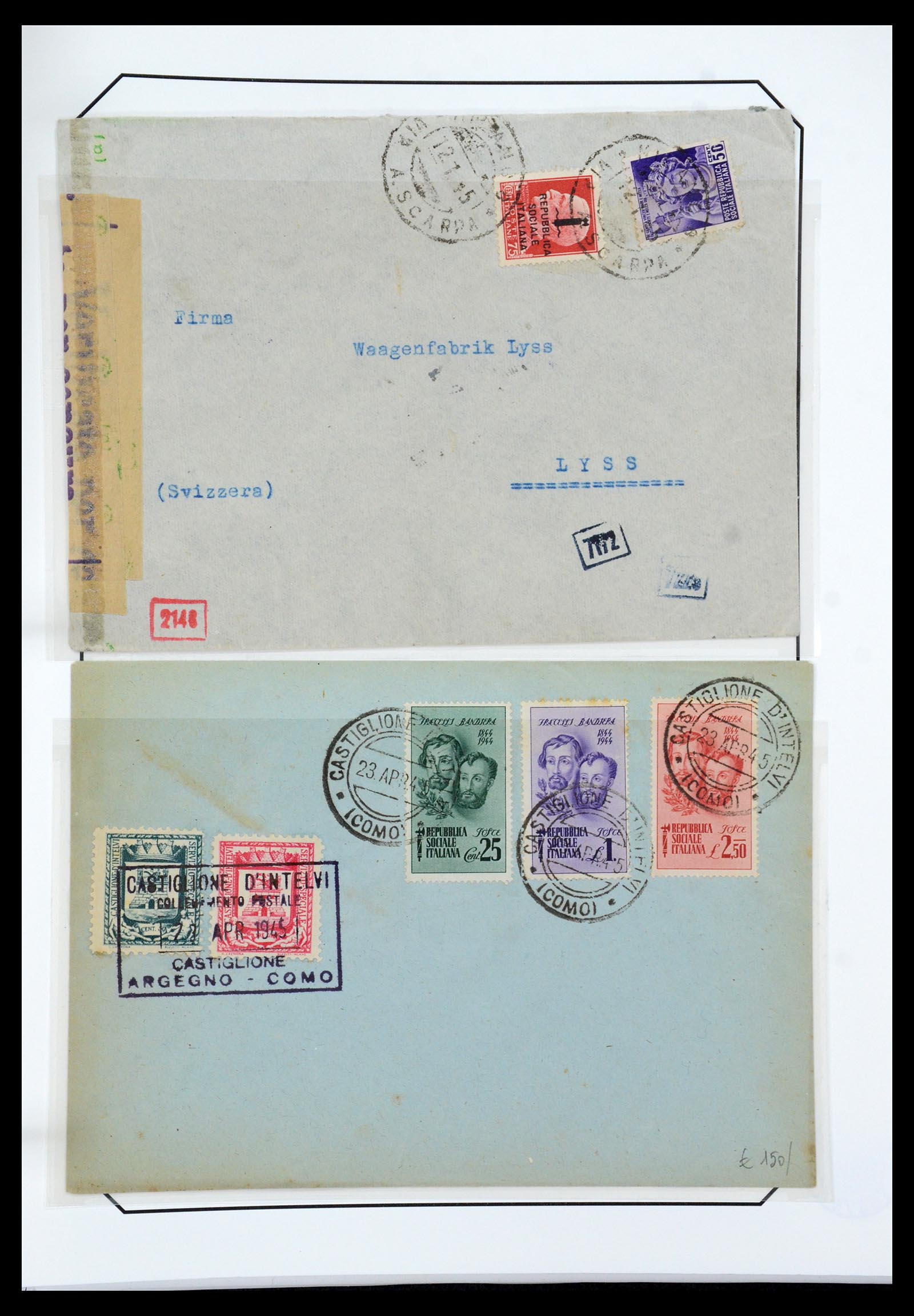 36167 074 - Stamp collection 36167 Italy supercollection 1943-1945.
