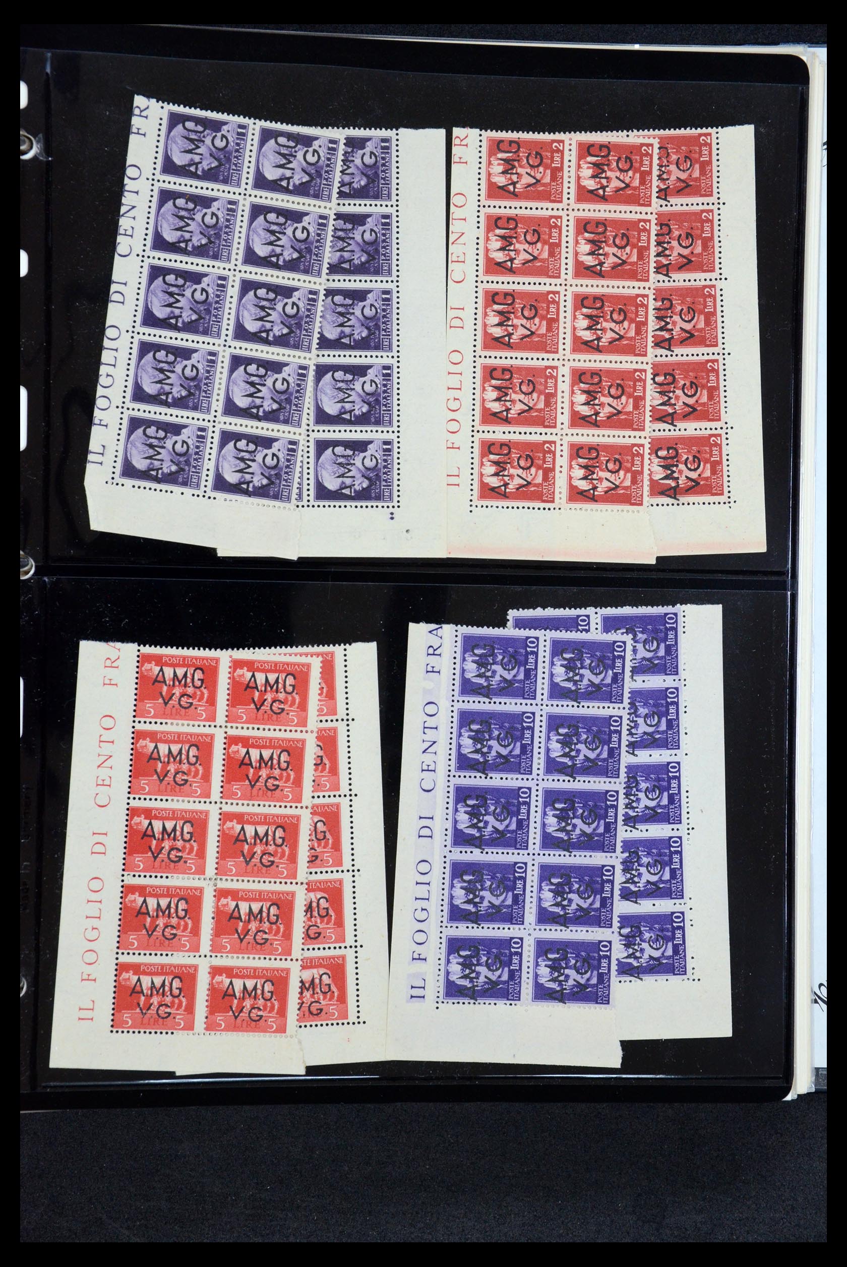36169 001 - Stamp collection 36169 Italy AMG 1945-1947.