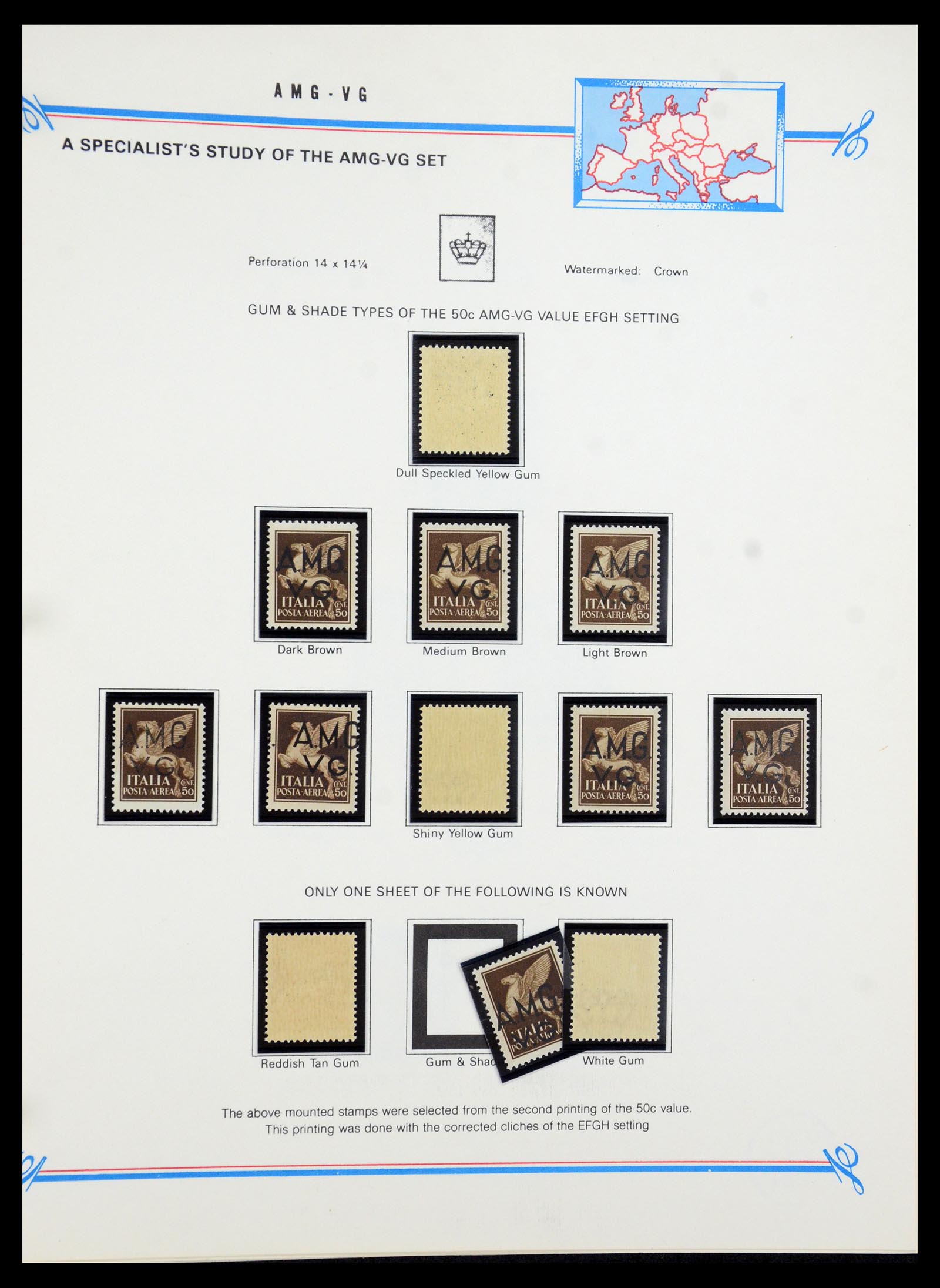 36169 009 - Stamp collection 36169 Italy AMG 1945-1947.