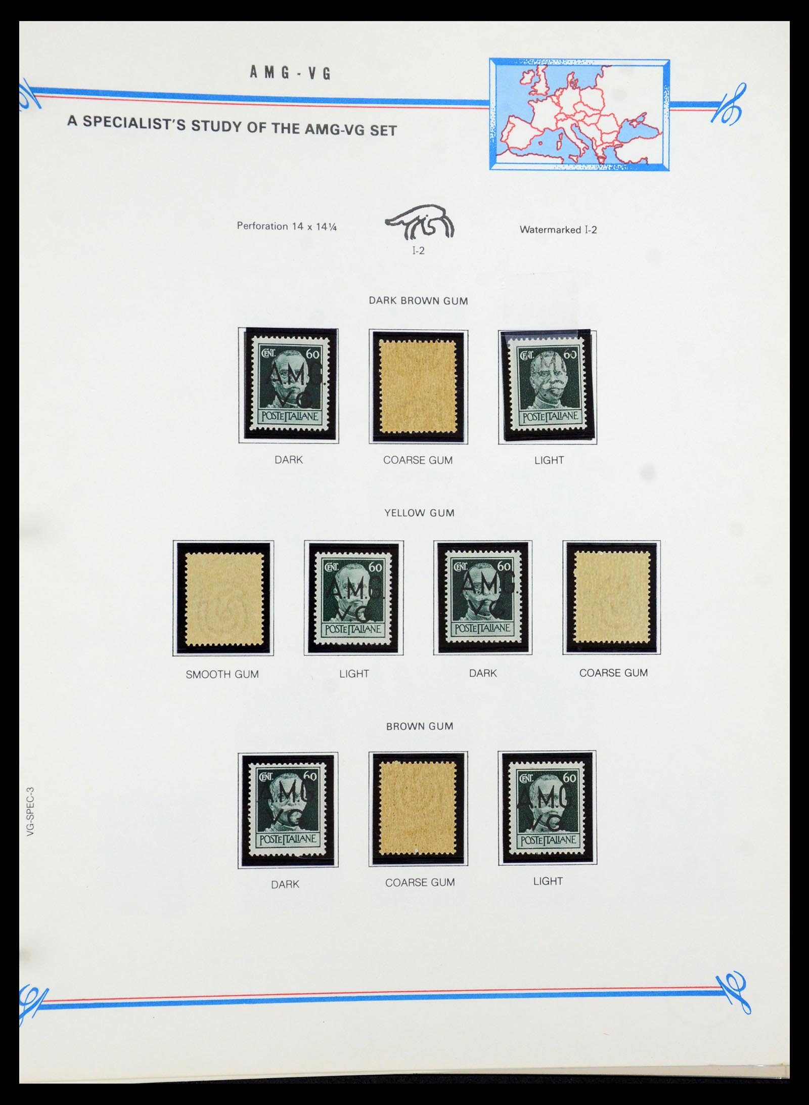 36169 017 - Stamp collection 36169 Italy AMG 1945-1947.