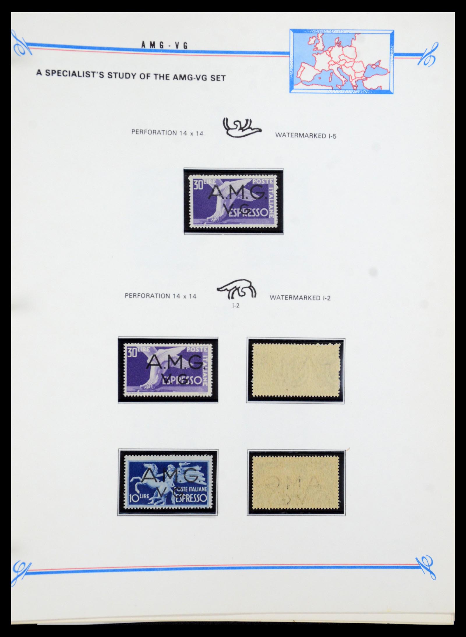 36169 020 - Stamp collection 36169 Italy AMG 1945-1947.