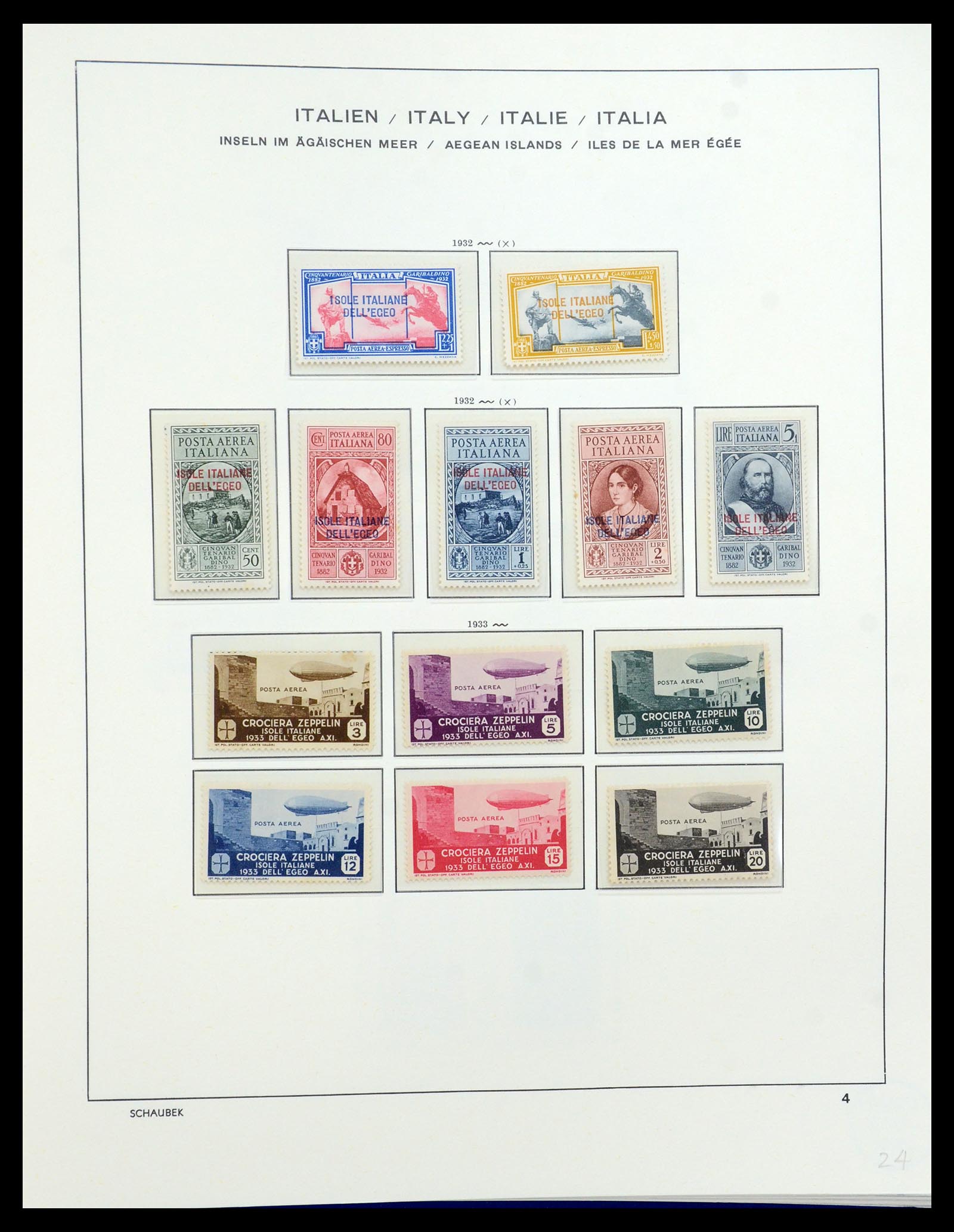 36181 004 - Postzegelverzameling 36181 Italiaanse Egeïsche Eilanden 1912-1941.