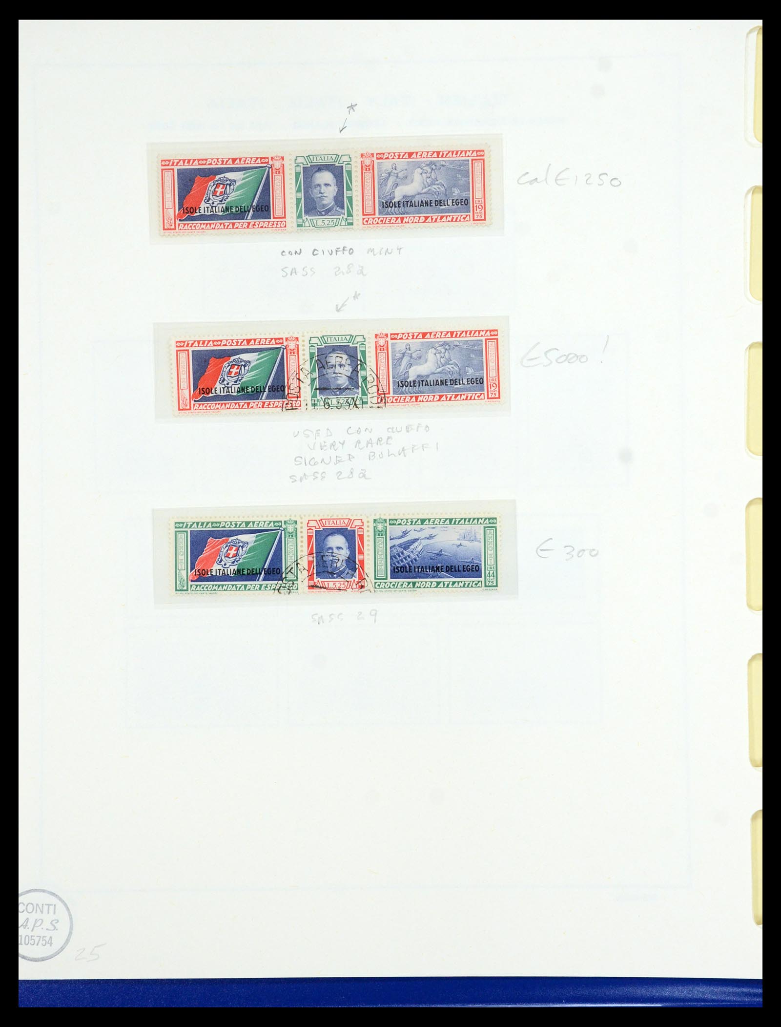 36181 007 - Postzegelverzameling 36181 Italiaanse Egeïsche Eilanden 1912-1941.