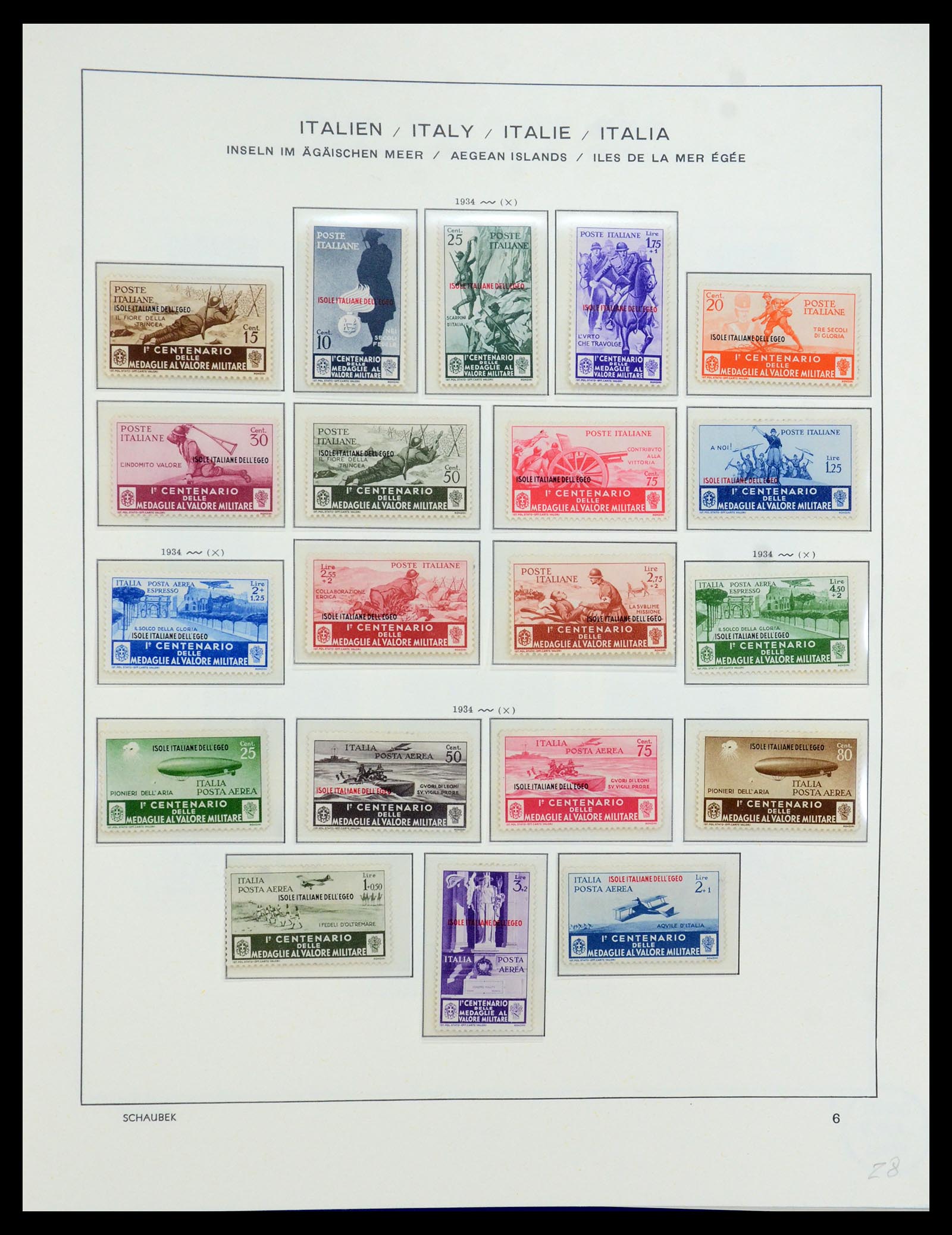 36181 008 - Stamp collection 36181 Italian Aegean Islands 1912-1941.