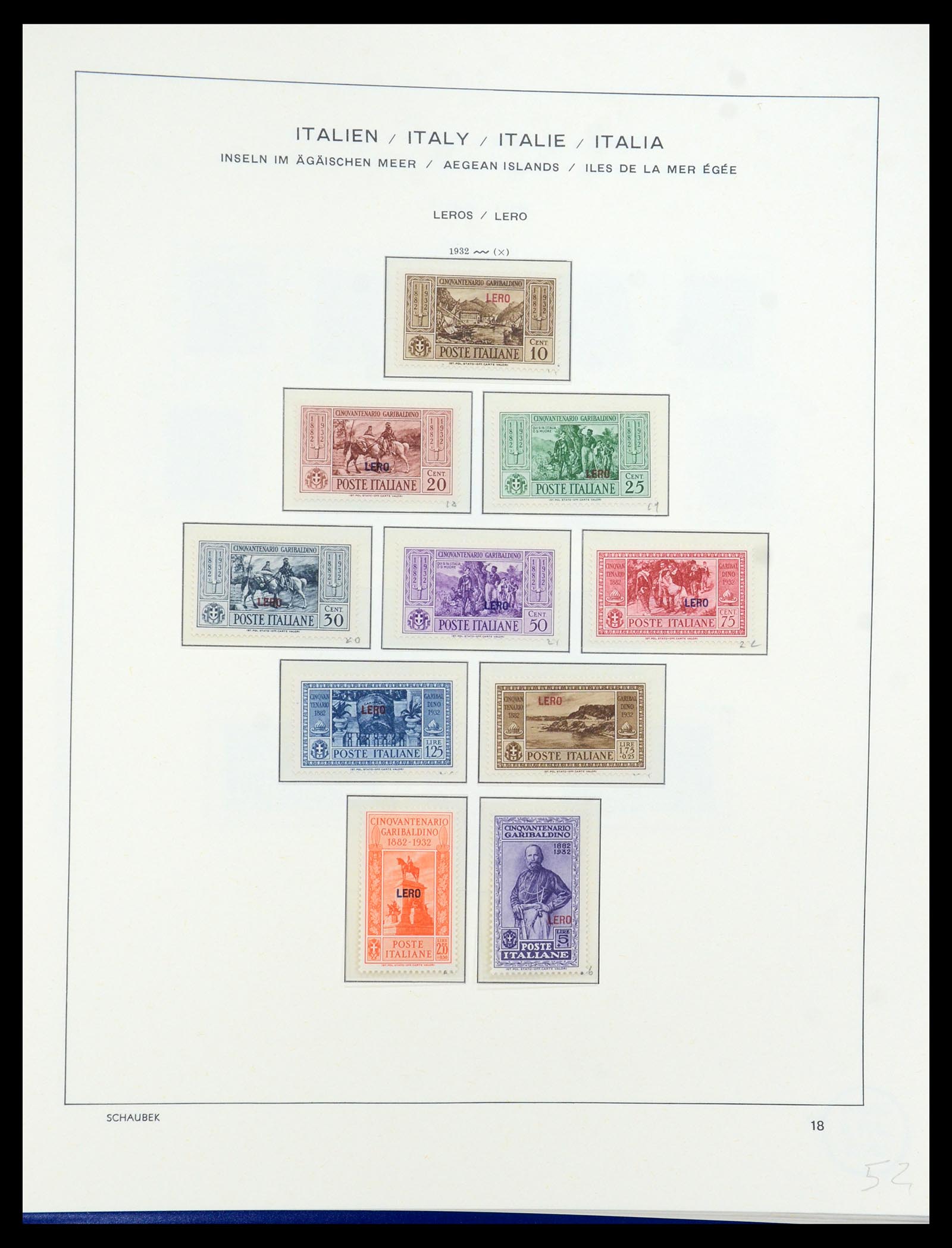 36181 023 - Stamp collection 36181 Italian Aegean Islands 1912-1941.
