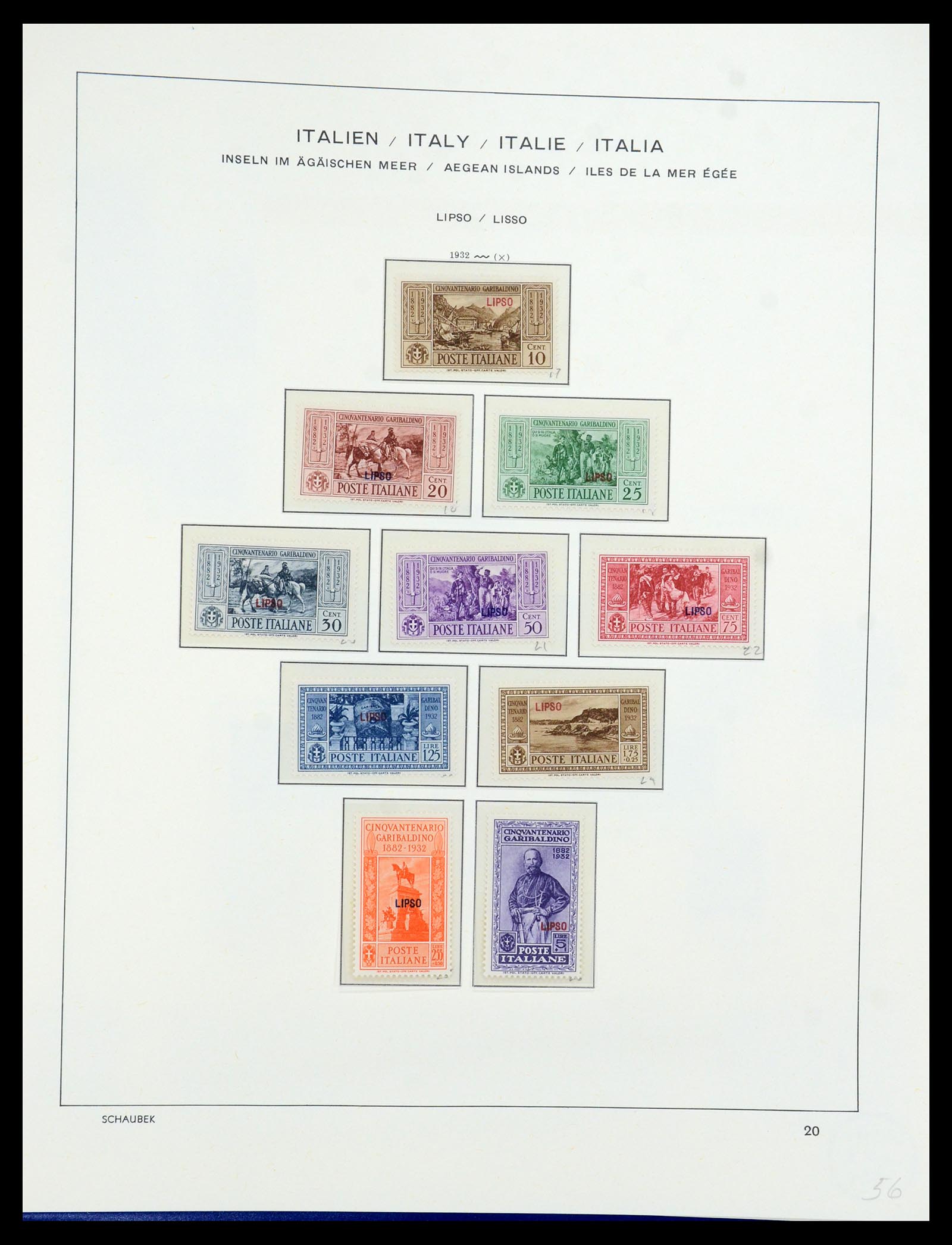 36181 025 - Stamp collection 36181 Italian Aegean Islands 1912-1941.