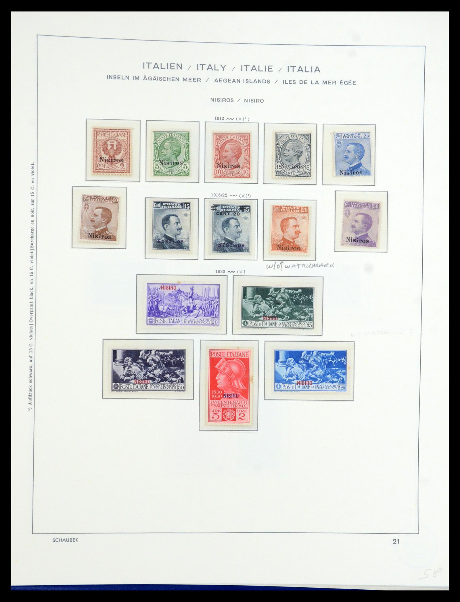36181 026 - Stamp collection 36181 Italian Aegean Islands 1912-1941.