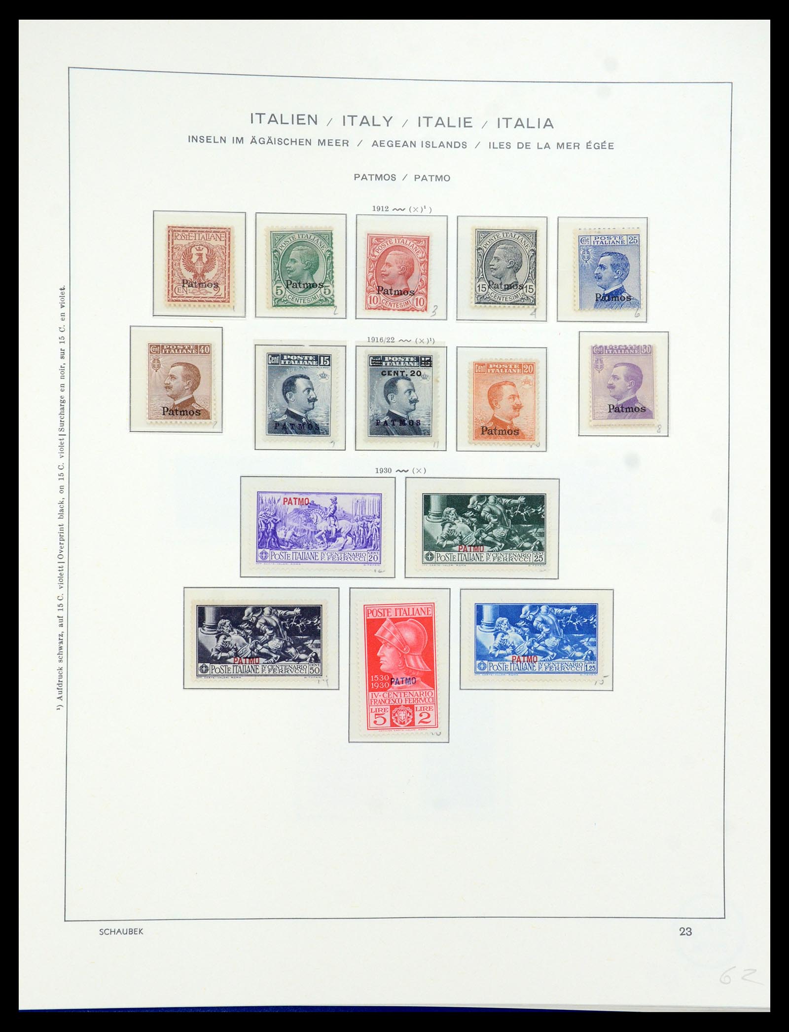 36181 029 - Stamp collection 36181 Italian Aegean Islands 1912-1941.