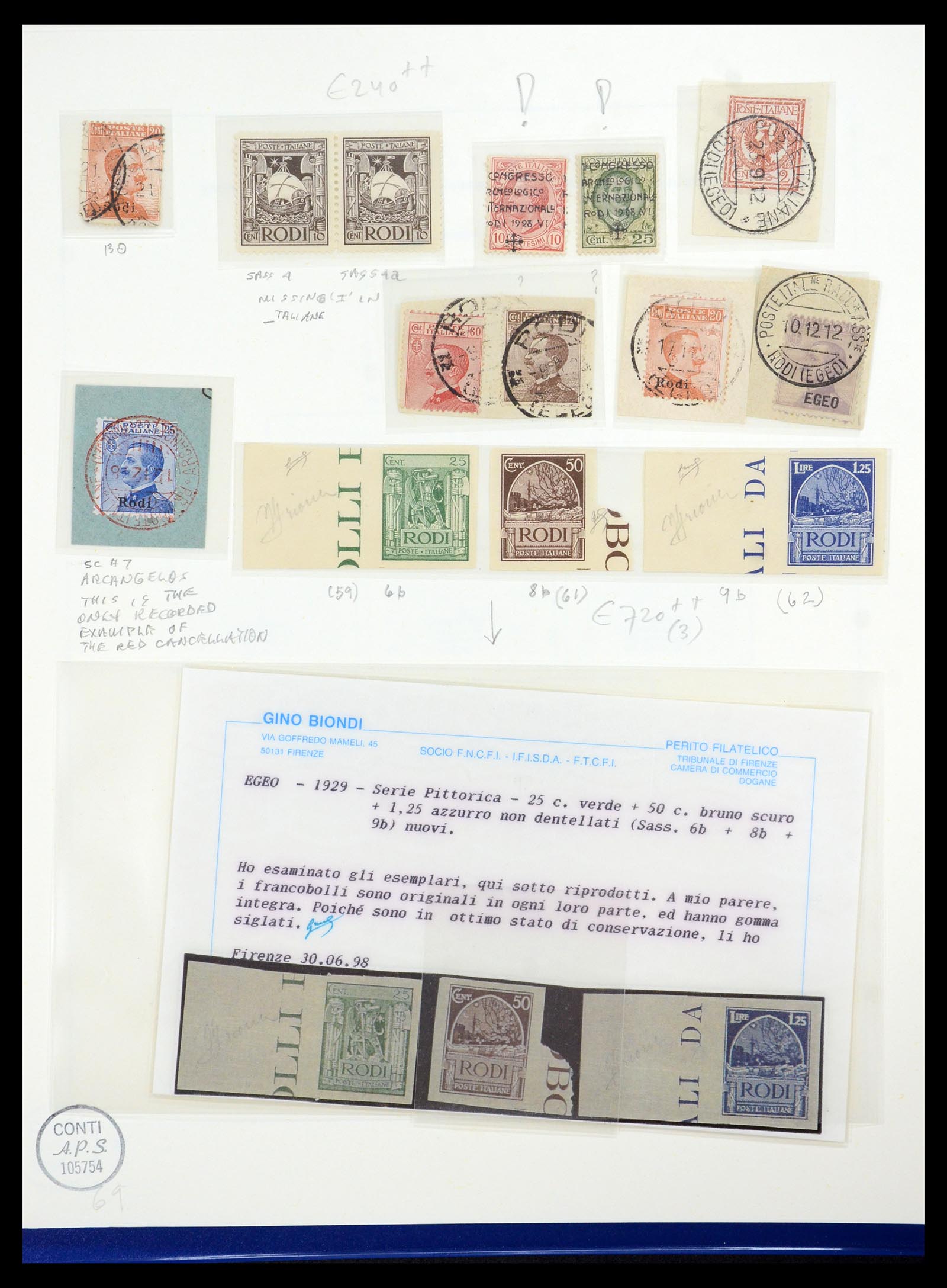 36181 035 - Stamp collection 36181 Italian Aegean Islands 1912-1941.