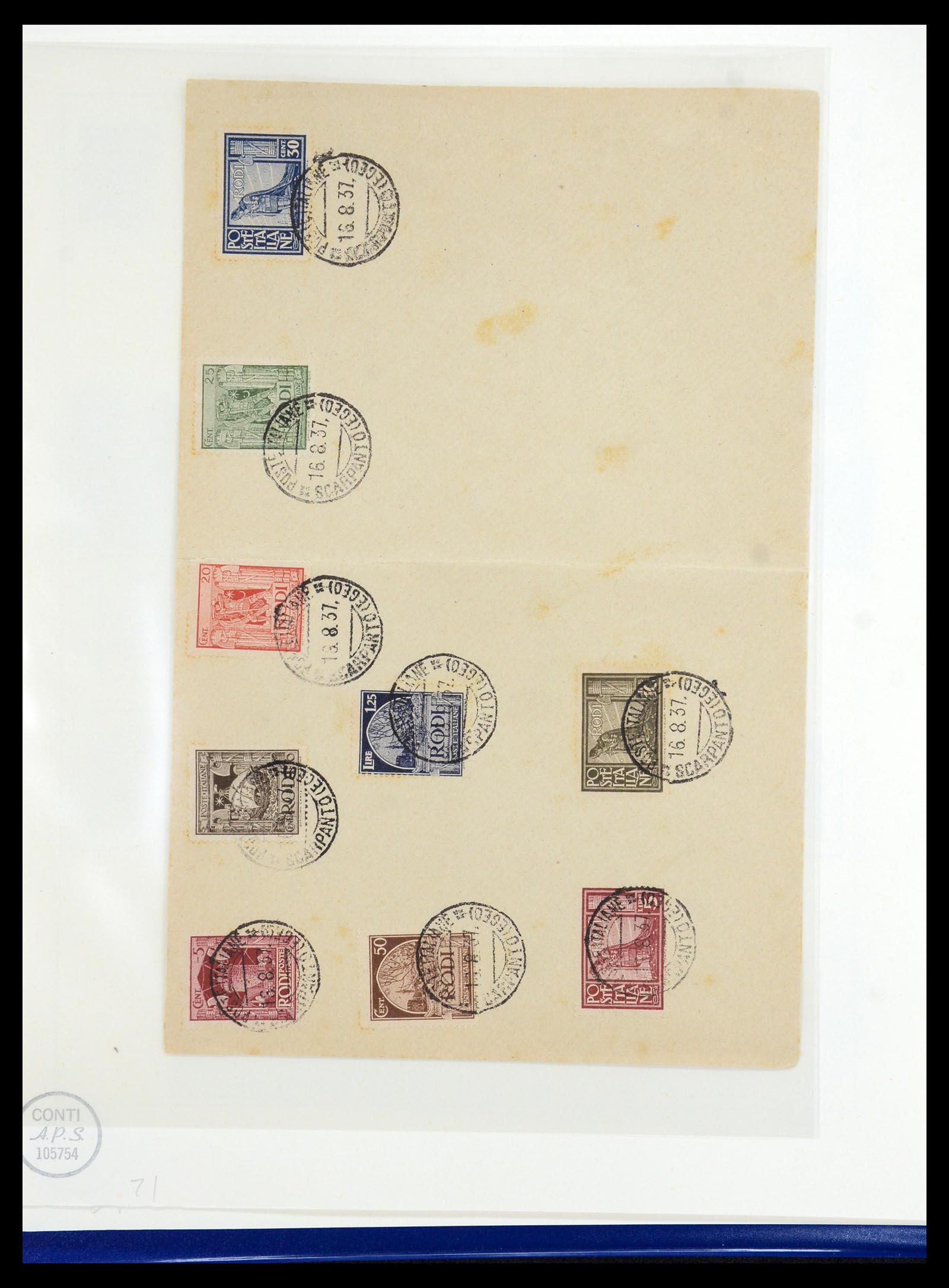 36181 036 - Stamp collection 36181 Italian Aegean Islands 1912-1941.