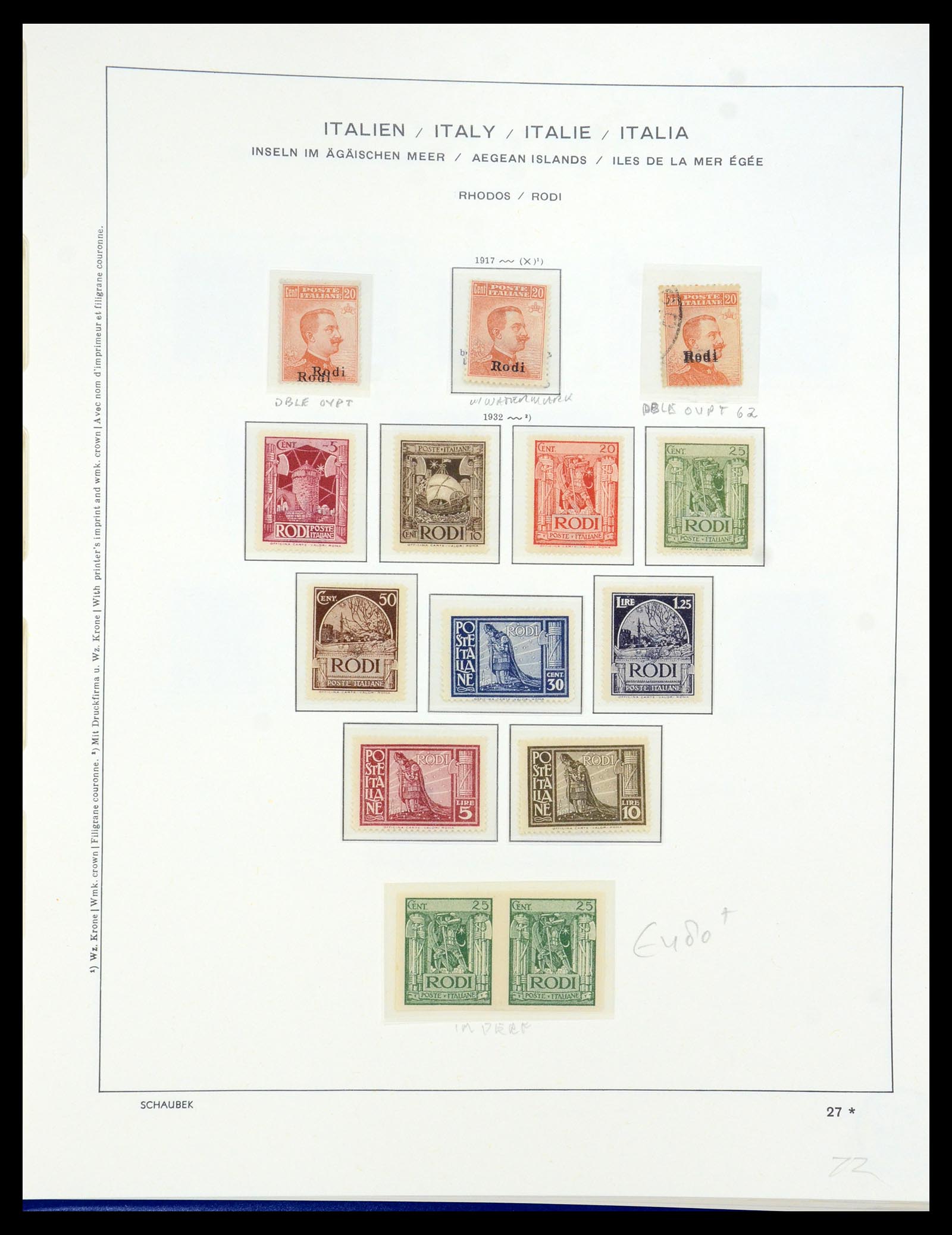 36181 037 - Stamp collection 36181 Italian Aegean Islands 1912-1941.