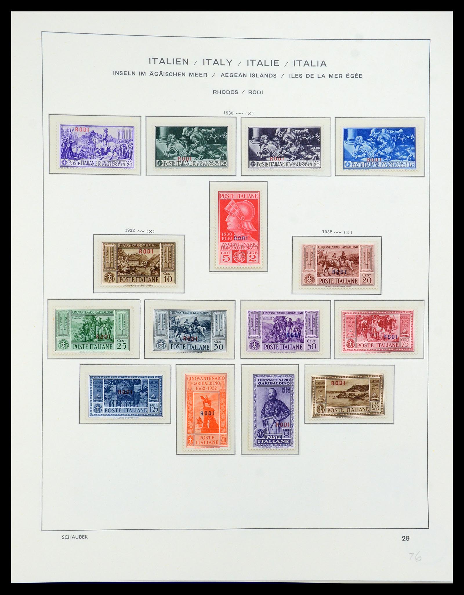 36181 040 - Stamp collection 36181 Italian Aegean Islands 1912-1941.