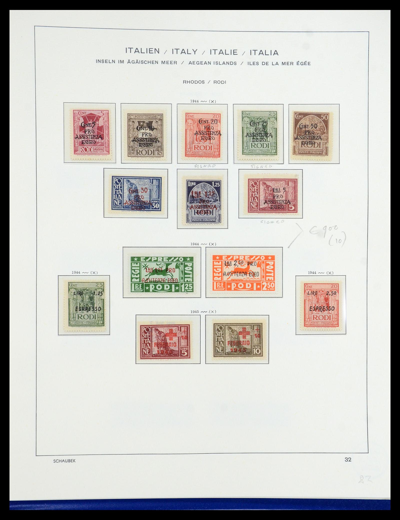 36181 045 - Stamp collection 36181 Italian Aegean Islands 1912-1941.