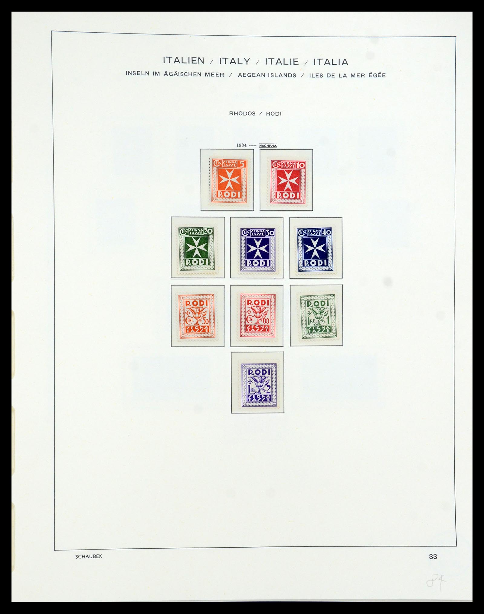 36181 048 - Stamp collection 36181 Italian Aegean Islands 1912-1941.