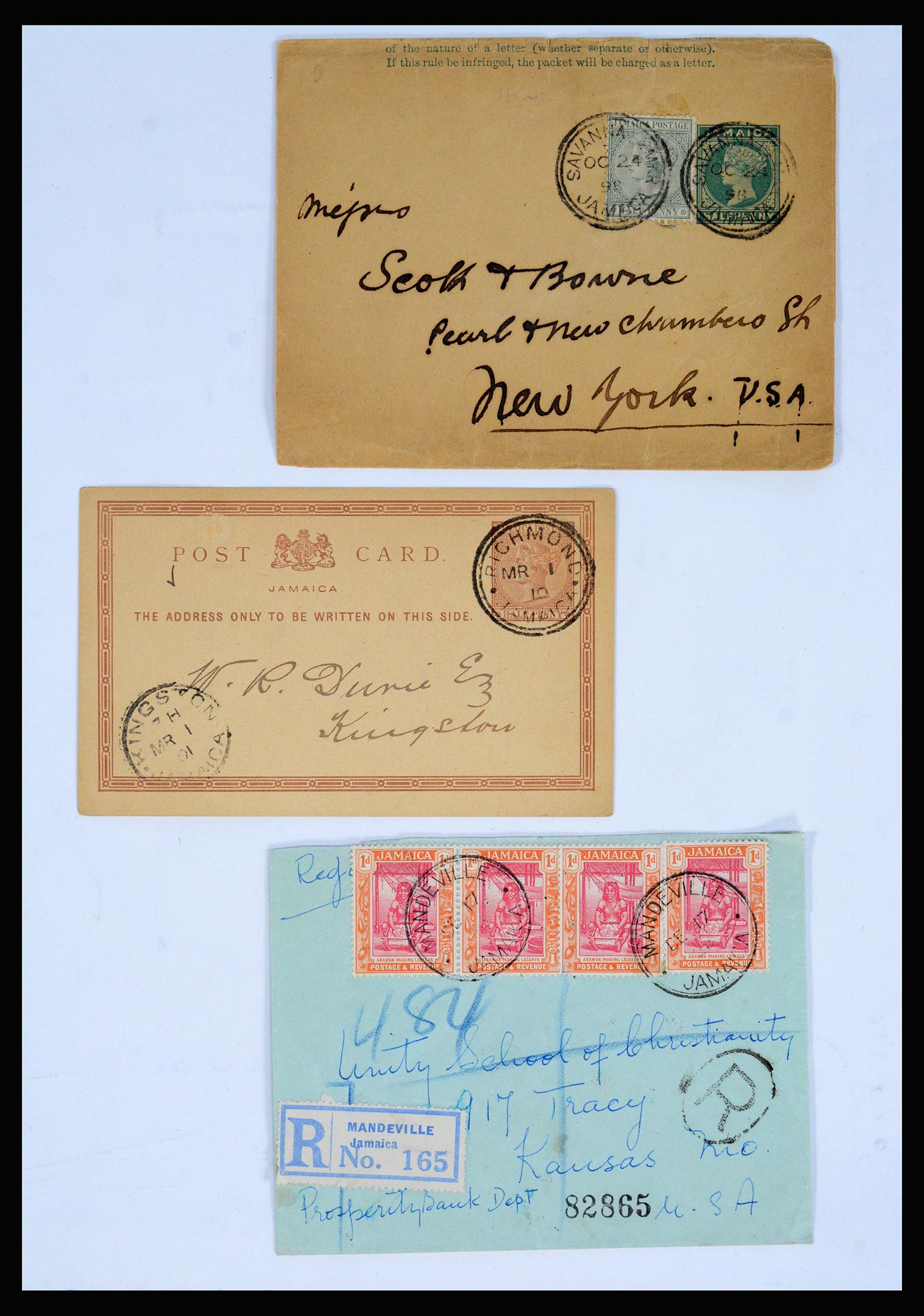 36195 0002 - Postzegelverzameling 36195 Jamaica stempelverzameling 1857-1960.
