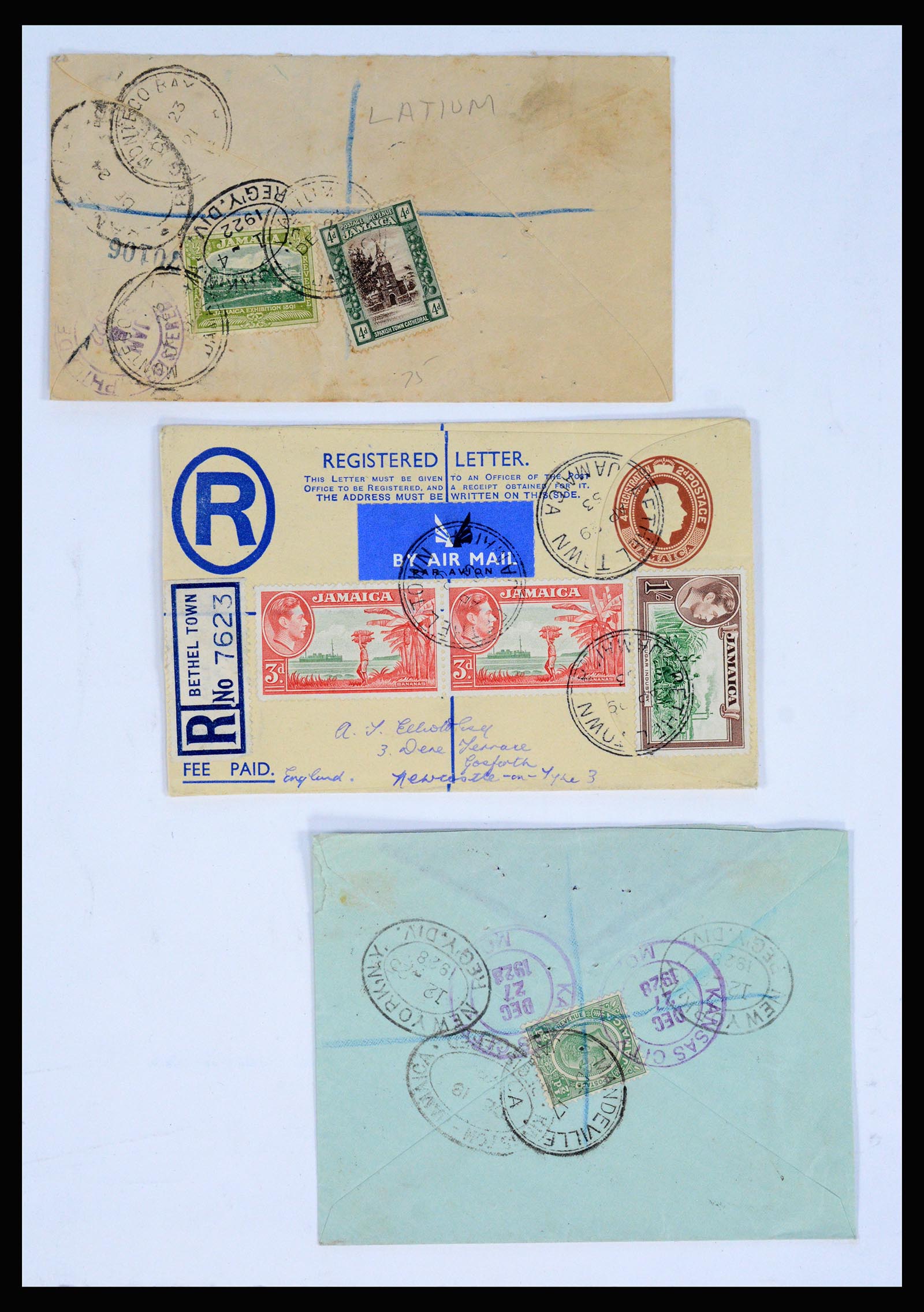36195 0003 - Postzegelverzameling 36195 Jamaica stempelverzameling 1857-1960.