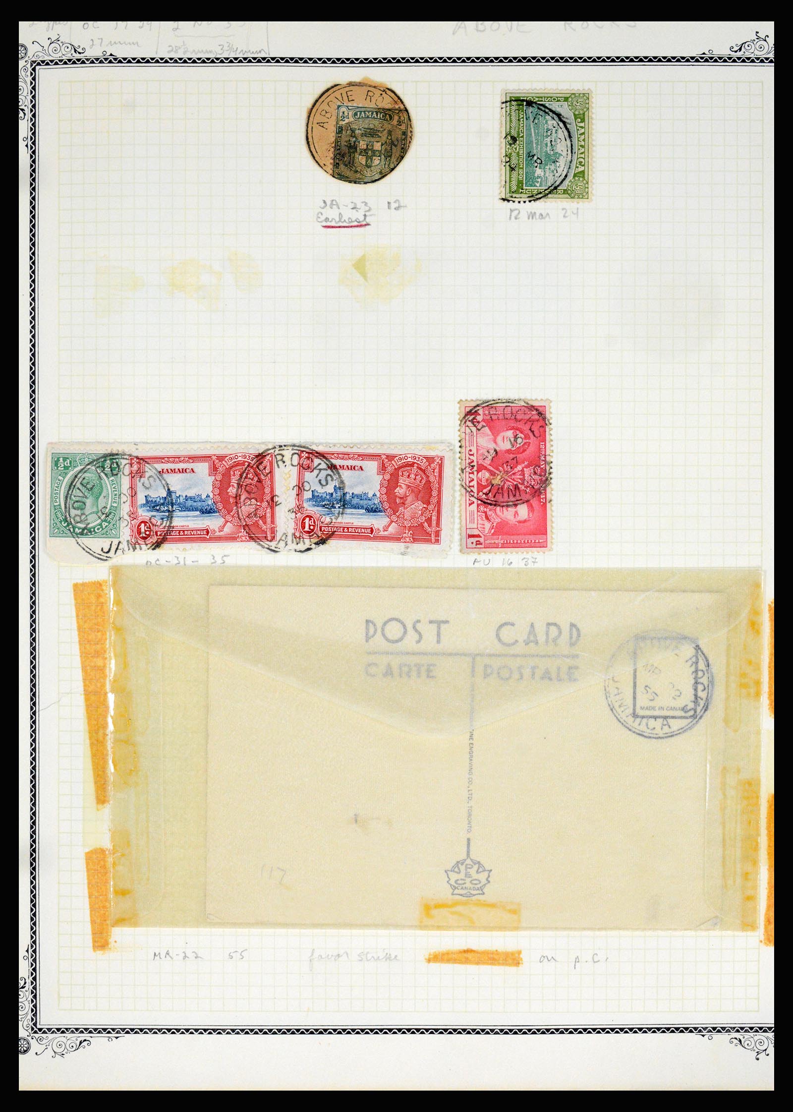 36195 0005 - Postzegelverzameling 36195 Jamaica stempelverzameling 1857-1960.