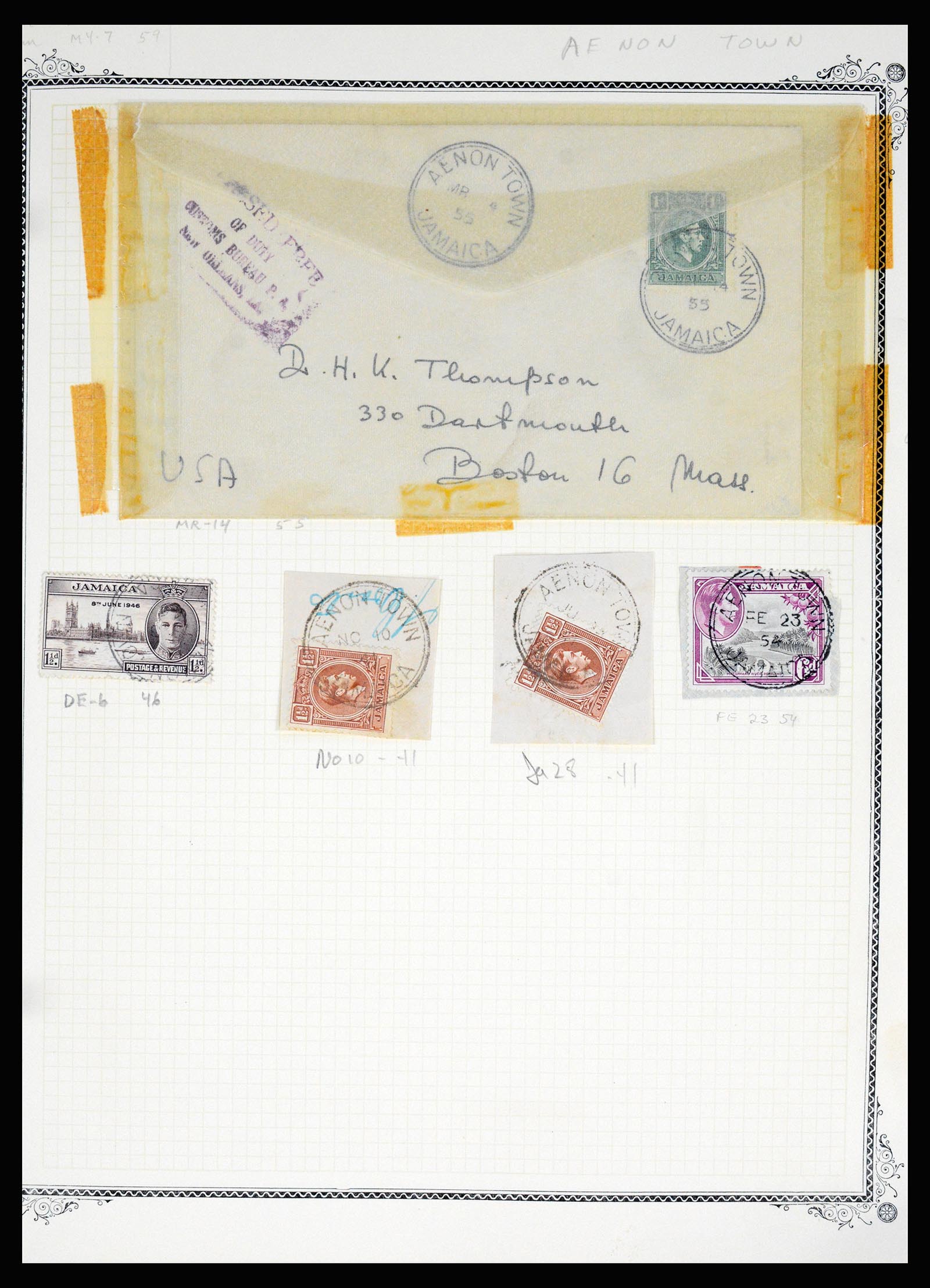 36195 0007 - Postzegelverzameling 36195 Jamaica stempelverzameling 1857-1960.