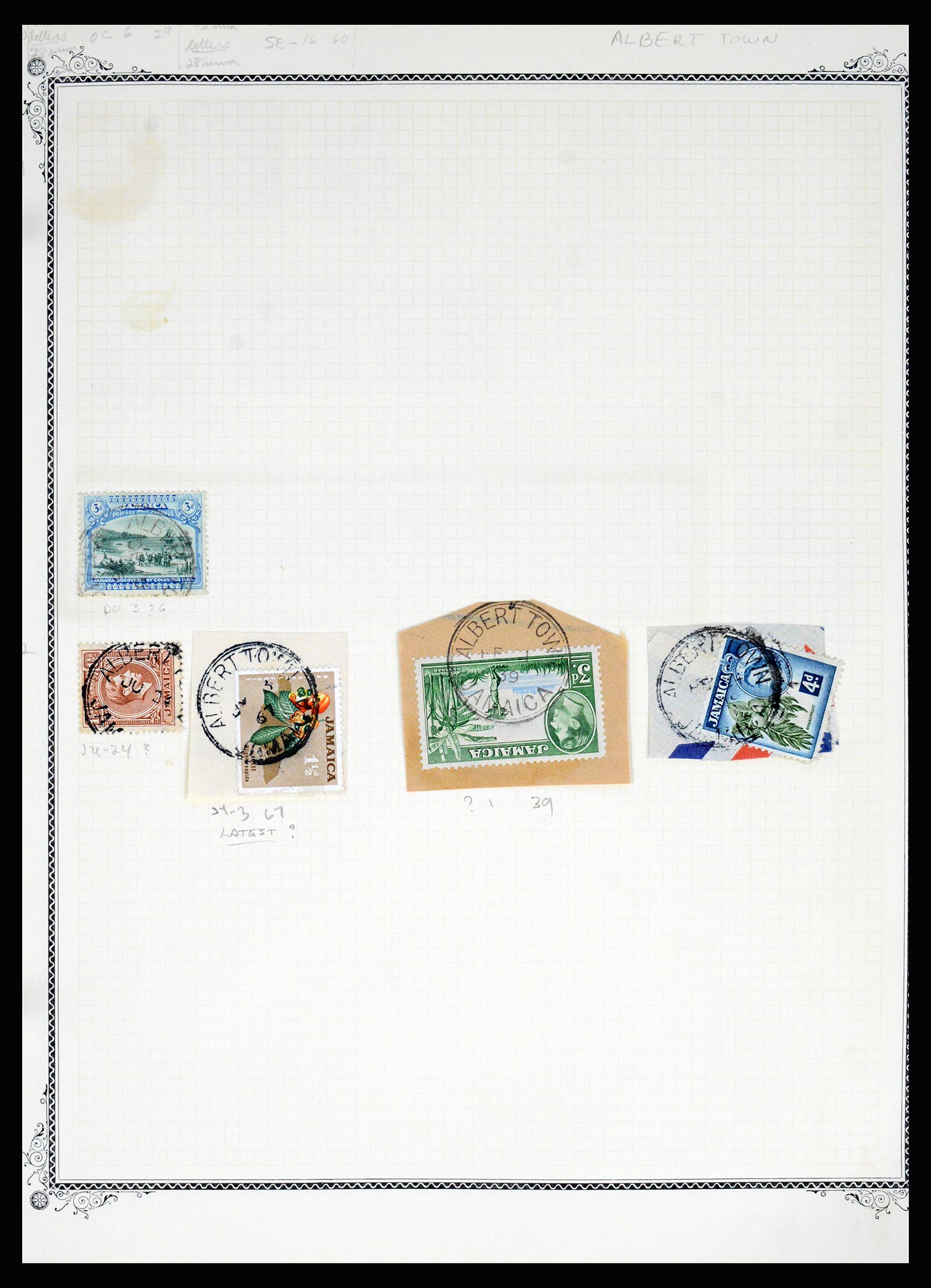 36195 0010 - Postzegelverzameling 36195 Jamaica stempelverzameling 1857-1960.
