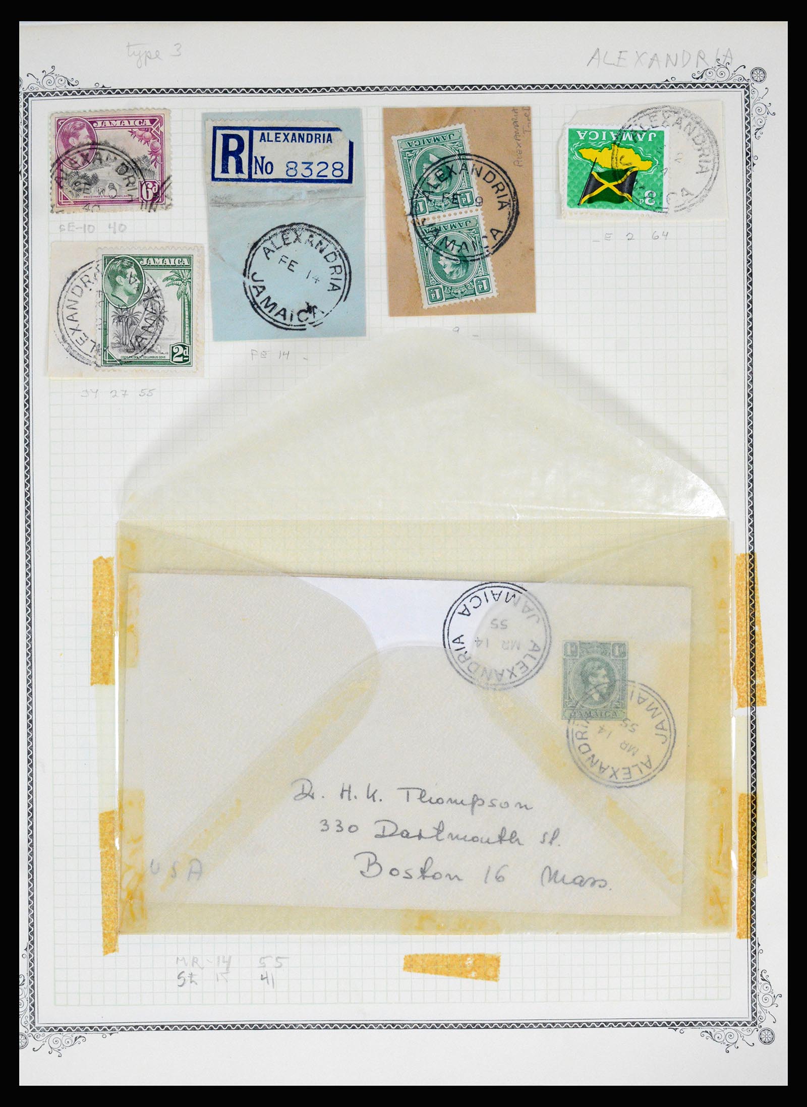 36195 0013 - Postzegelverzameling 36195 Jamaica stempelverzameling 1857-1960.