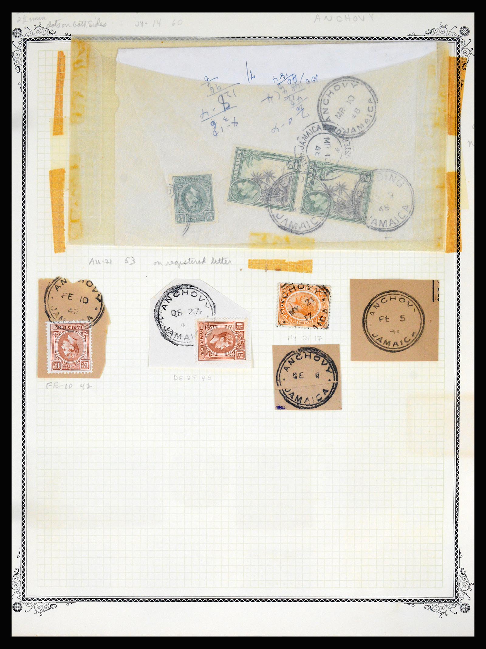 36195 0019 - Postzegelverzameling 36195 Jamaica stempelverzameling 1857-1960.