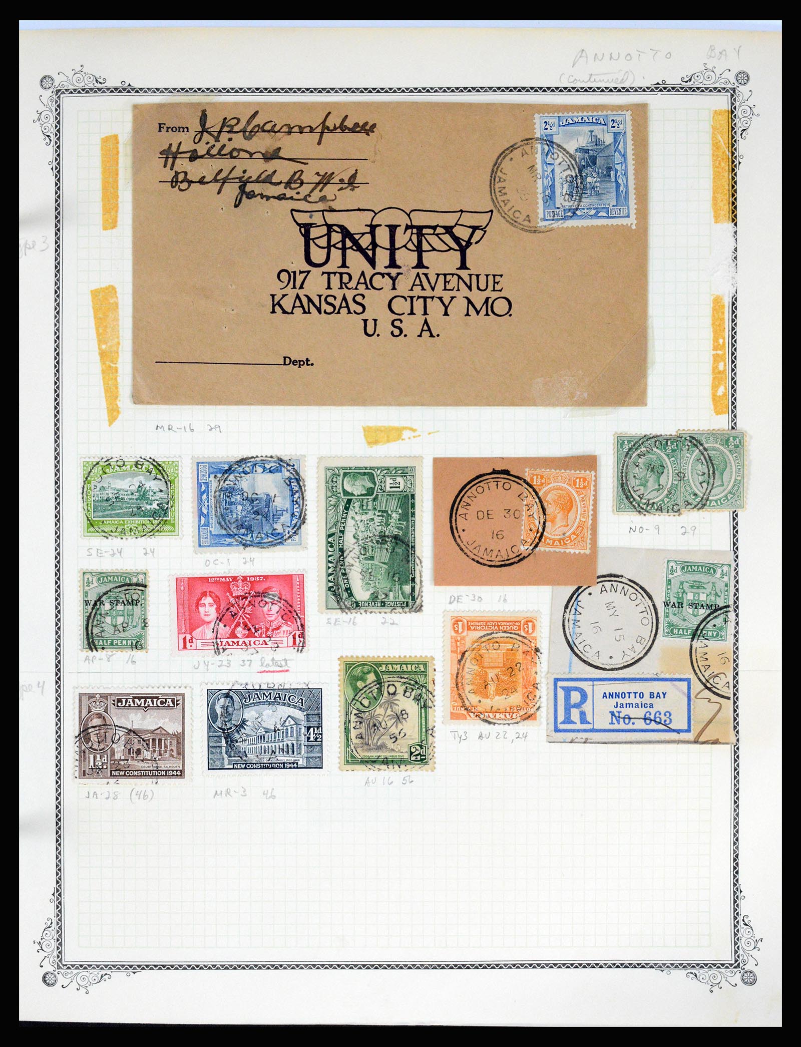 36195 0022 - Postzegelverzameling 36195 Jamaica stempelverzameling 1857-1960.